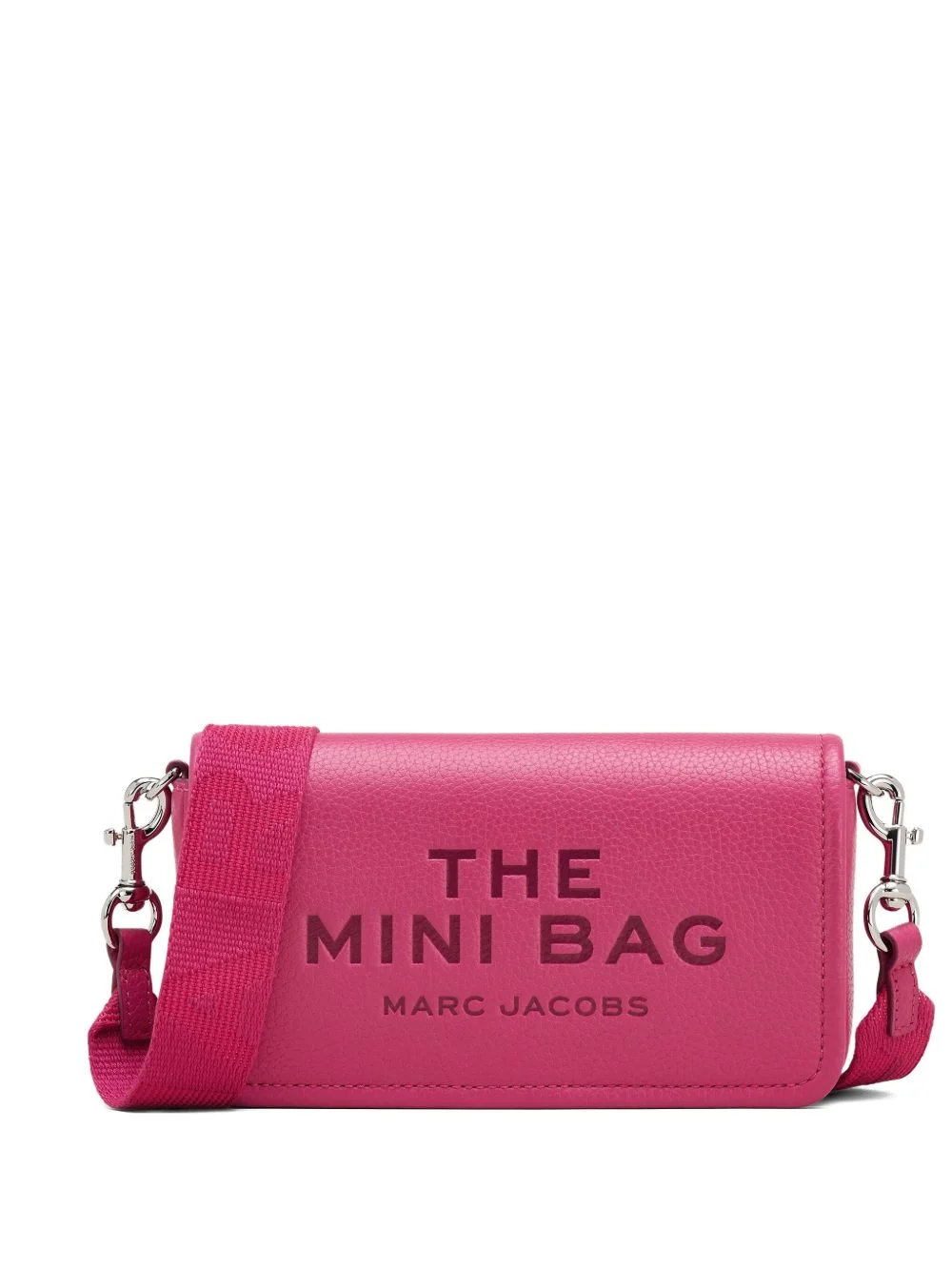 mini The Mini embossed-lettering crossbody bag - 1