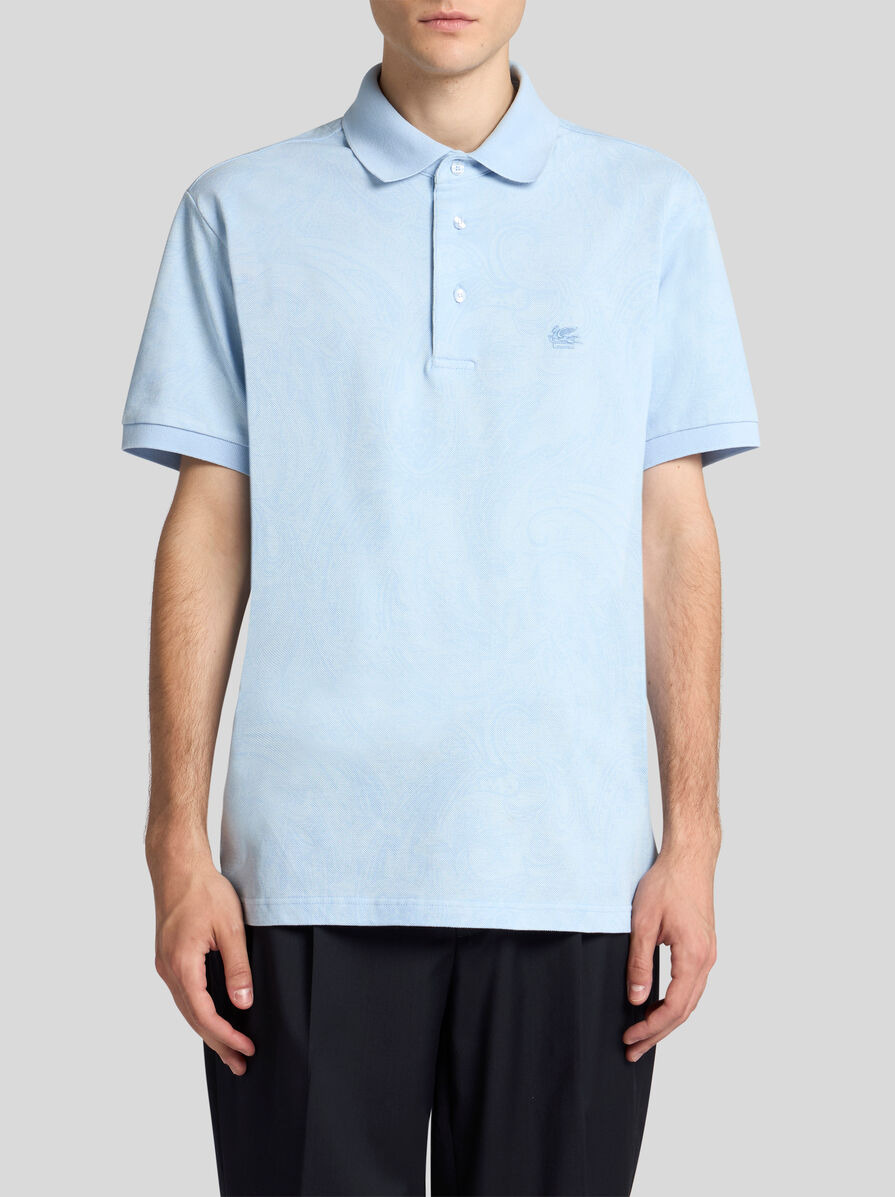 PAISLEY JACQUARD POLO SHIRT - 2