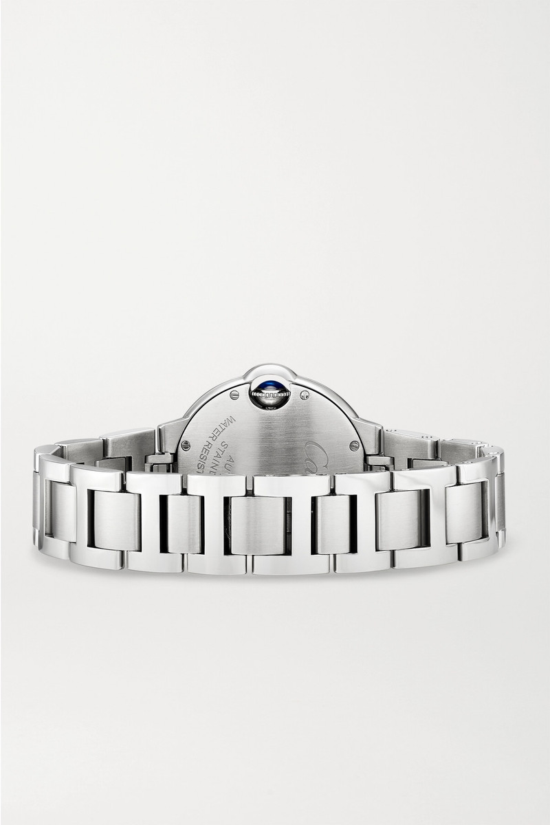 Ballon Bleu de Cartier Automatic 33mm stainless steel and diamond watch 6