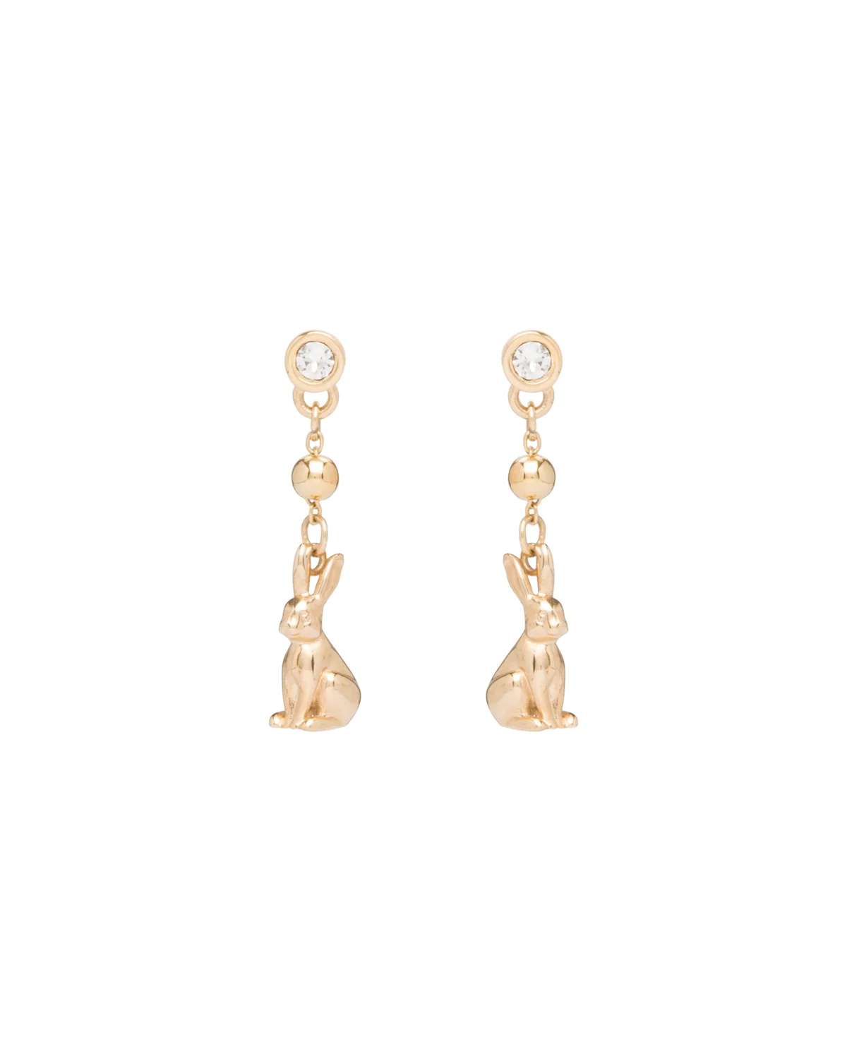 Prada Fine Jewellery gold and diamond earrings - 3