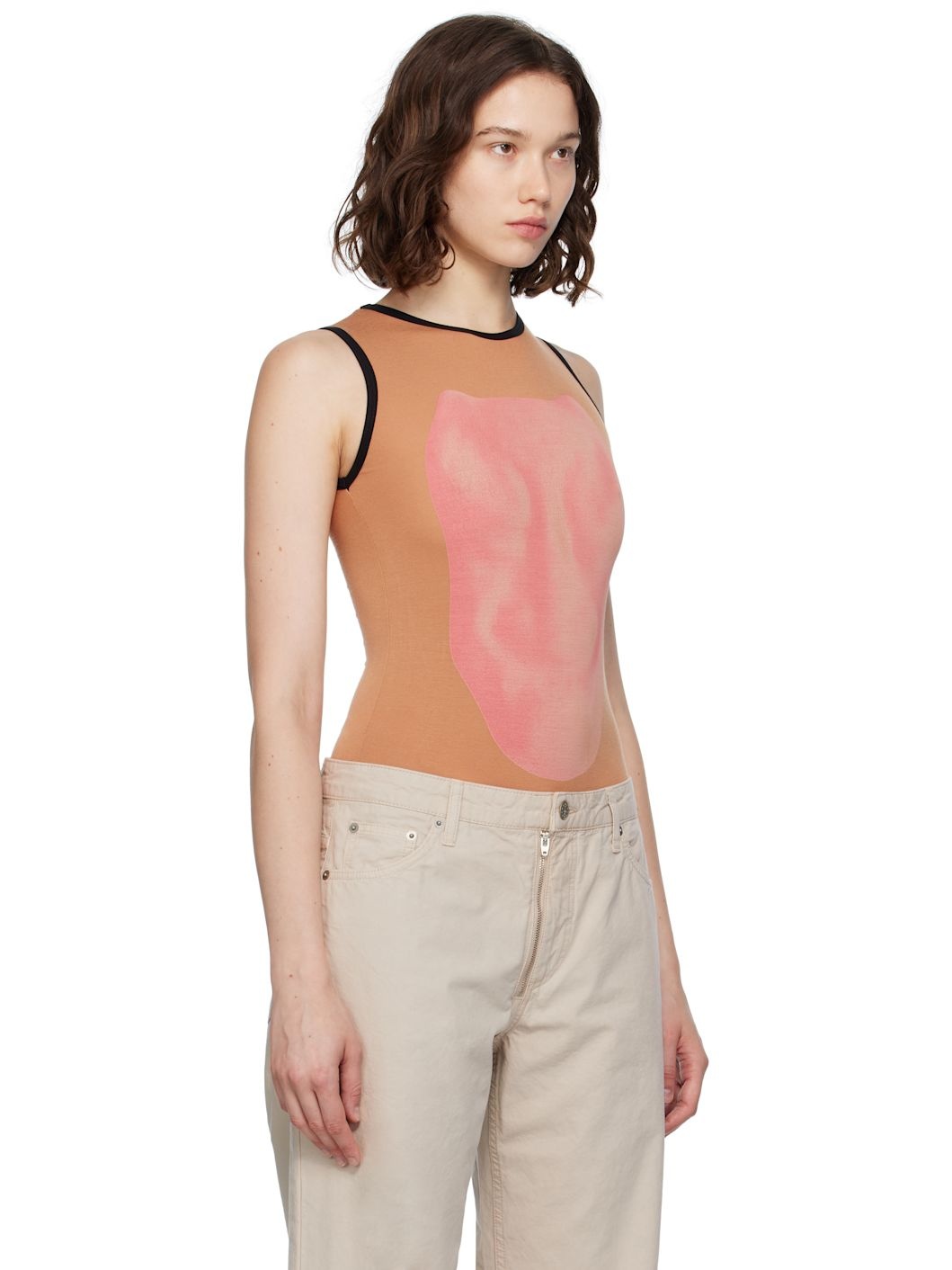 Beige Alloy Bodysuit - 2