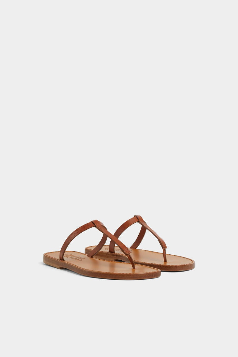 DSQUARED2 SUMMER LOVERS LEATHER SANDALS outlook