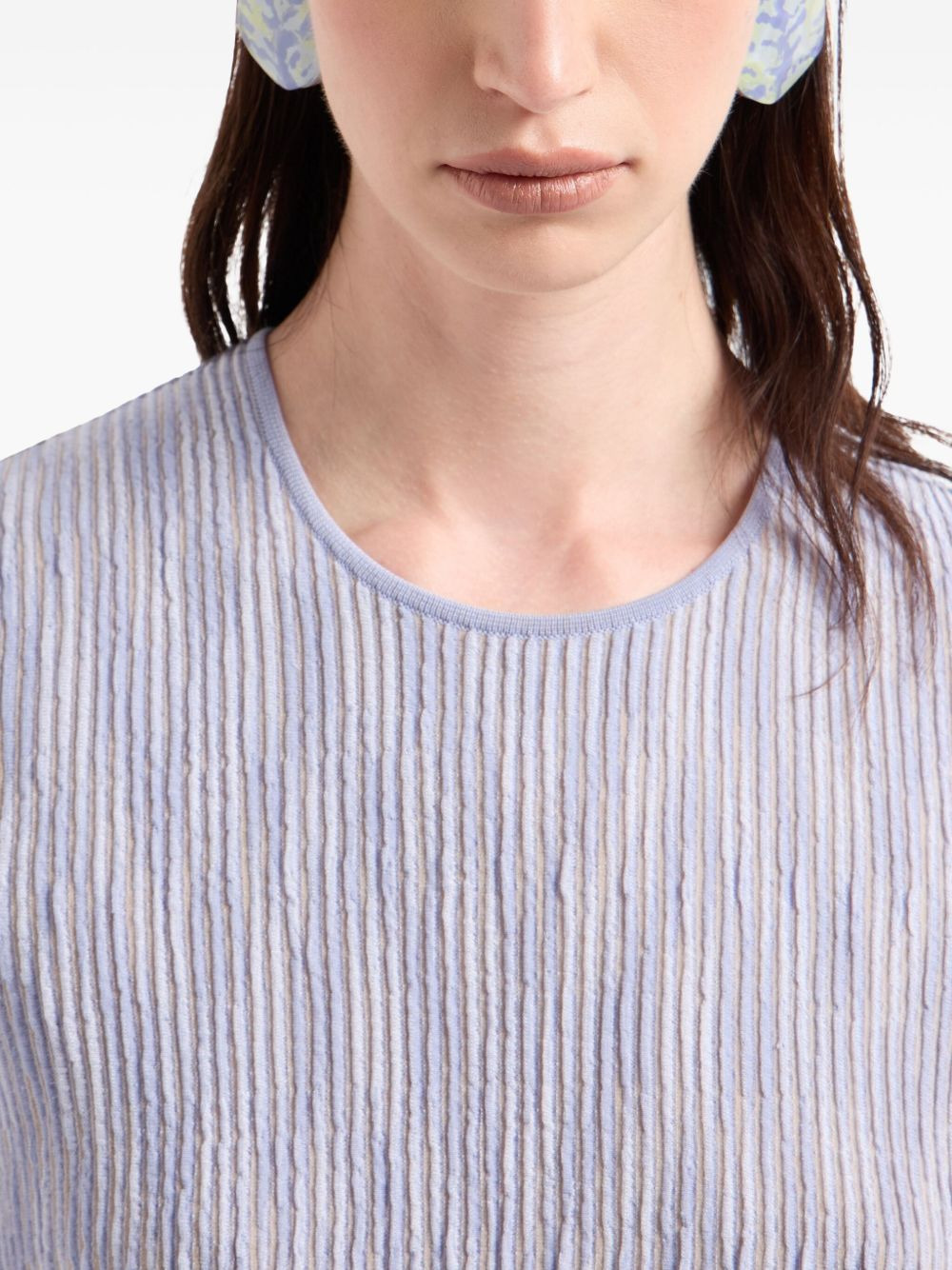 fine ribbed jersey top - 4