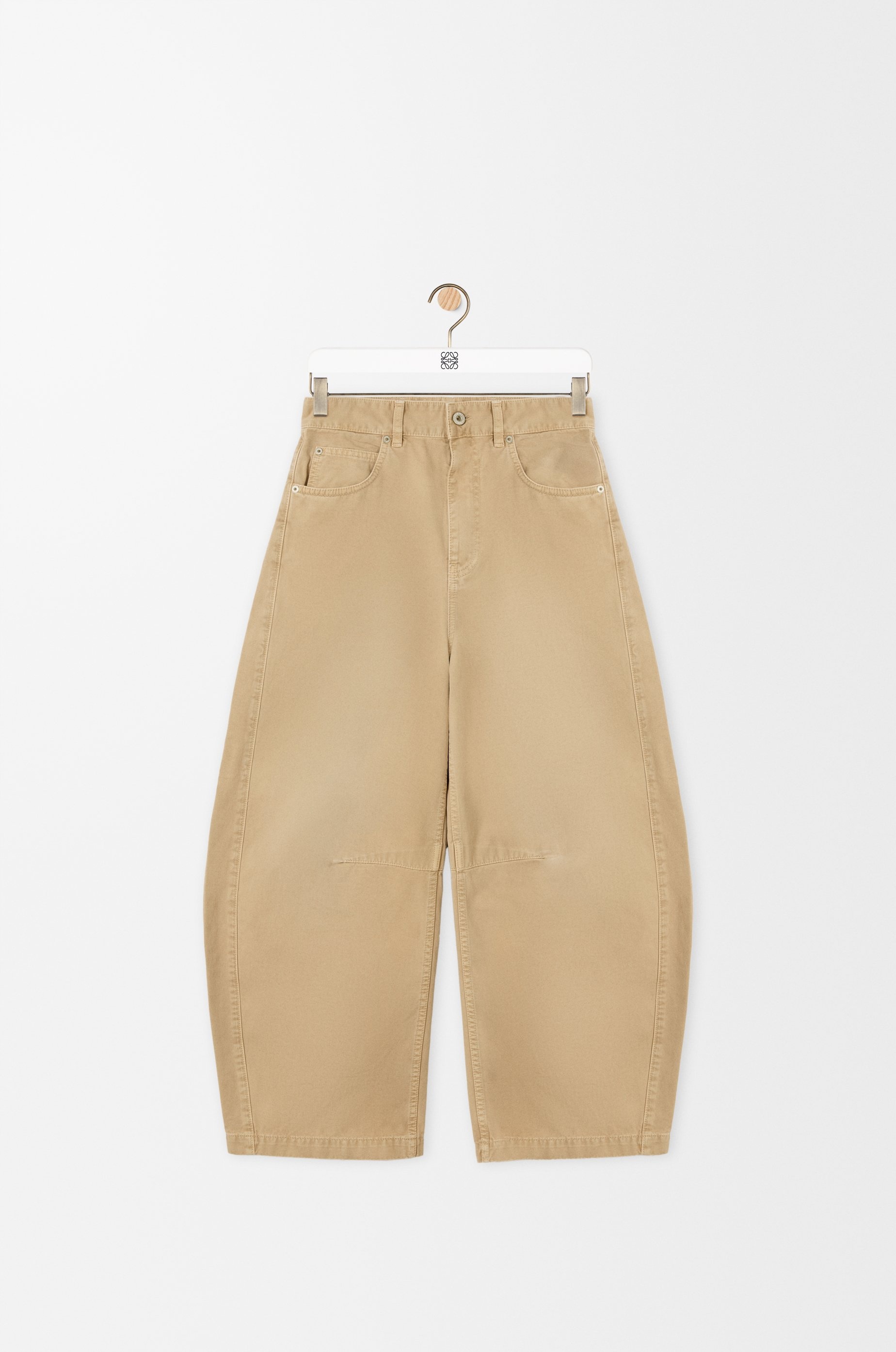 Barrel trousers in cotton - 1