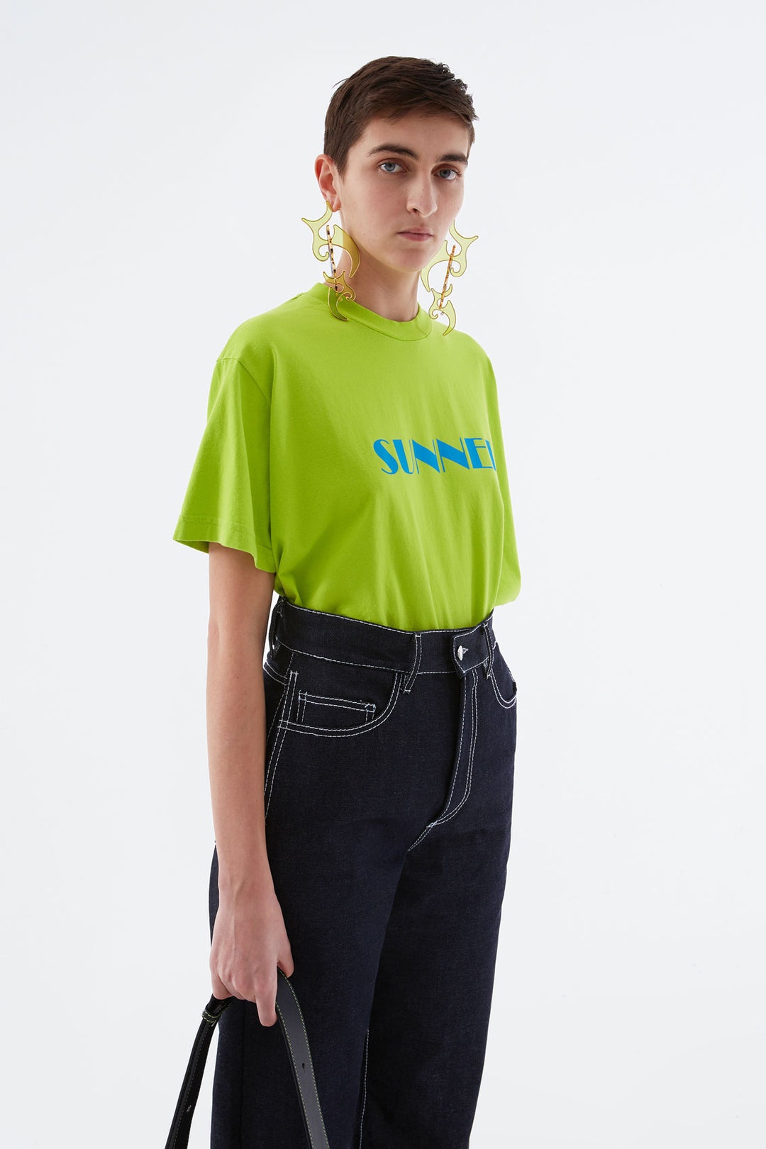 LIGHT GREEN T-SHIRT WITH LOGO - 1