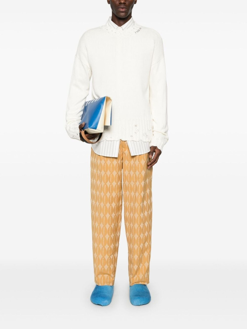 Marni twisted crew neck sweater outlook
