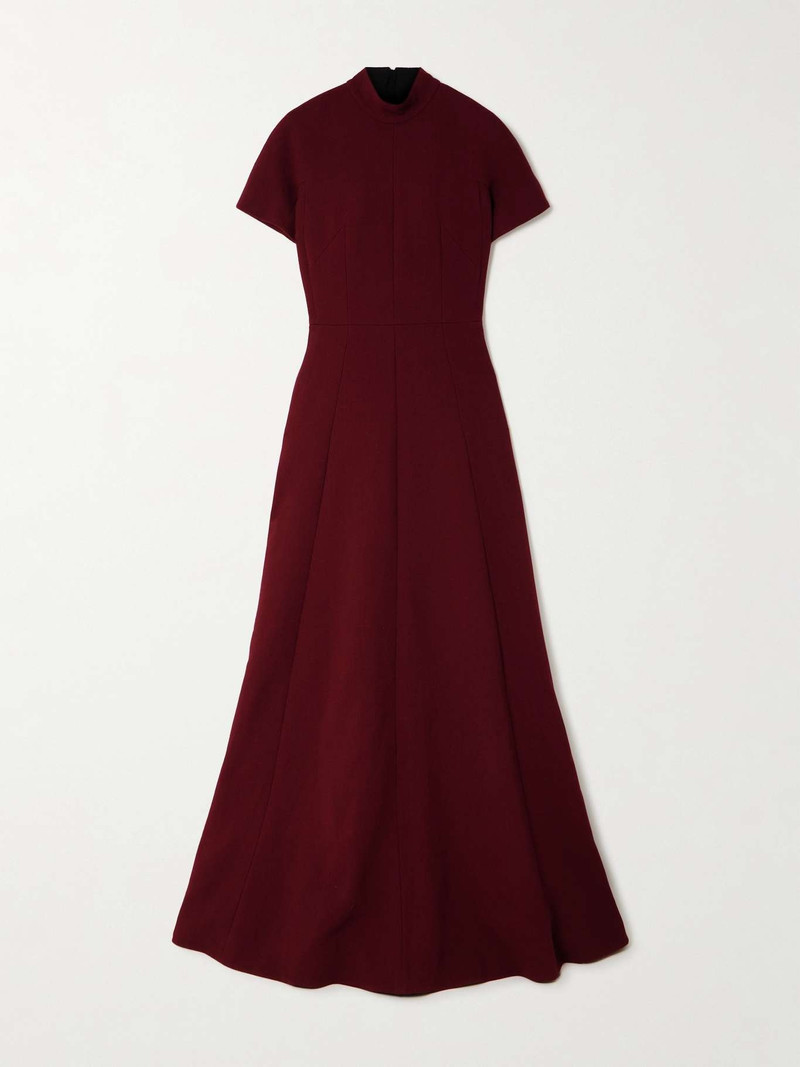 Malinda crepe gown Burgundy - 1