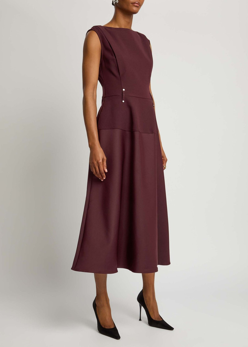 STINE GOYA Stine Goya Panelled Crepe and Twill Midi Dress outlook