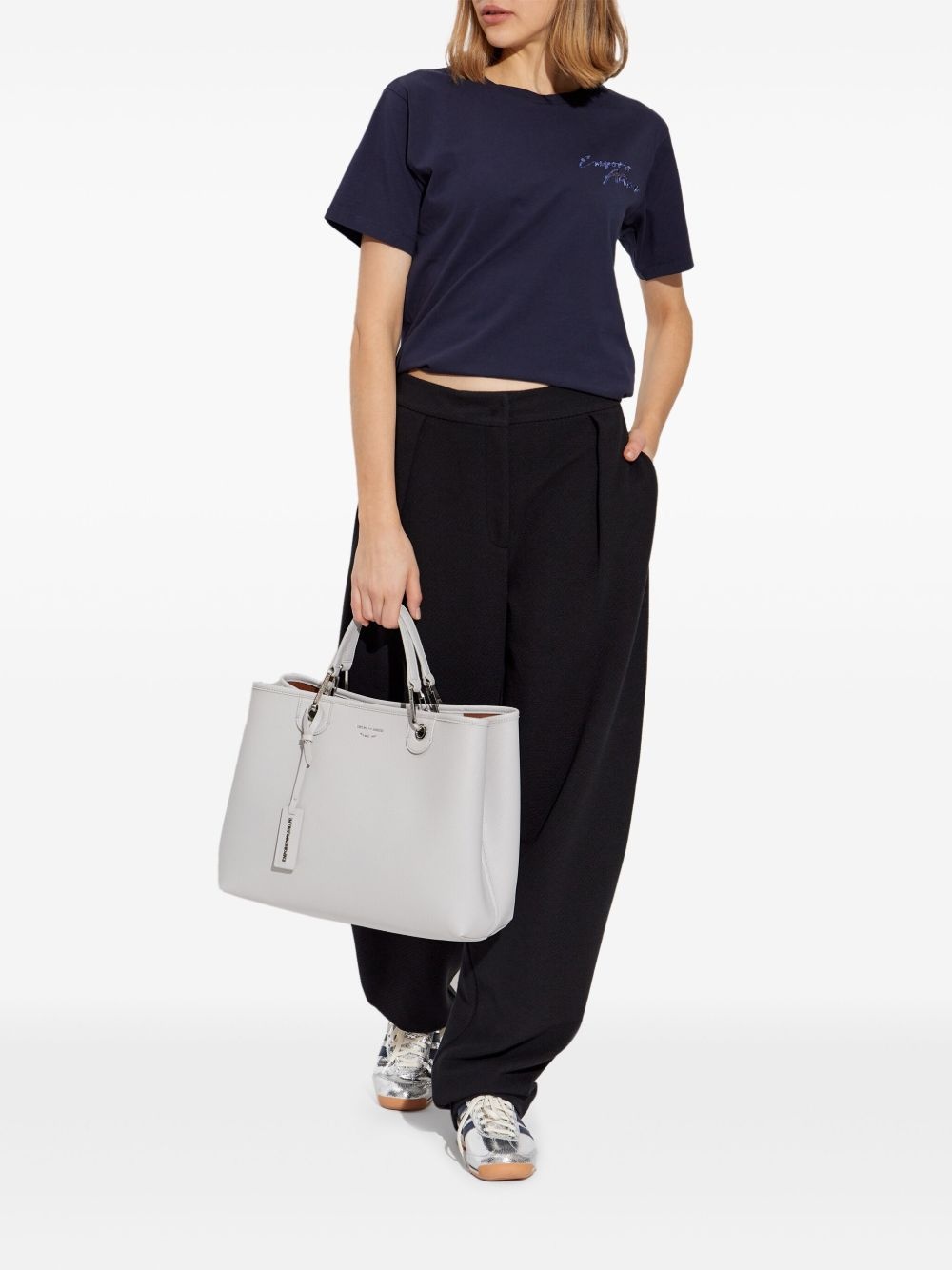 logo-embroidered T-shirt - 2