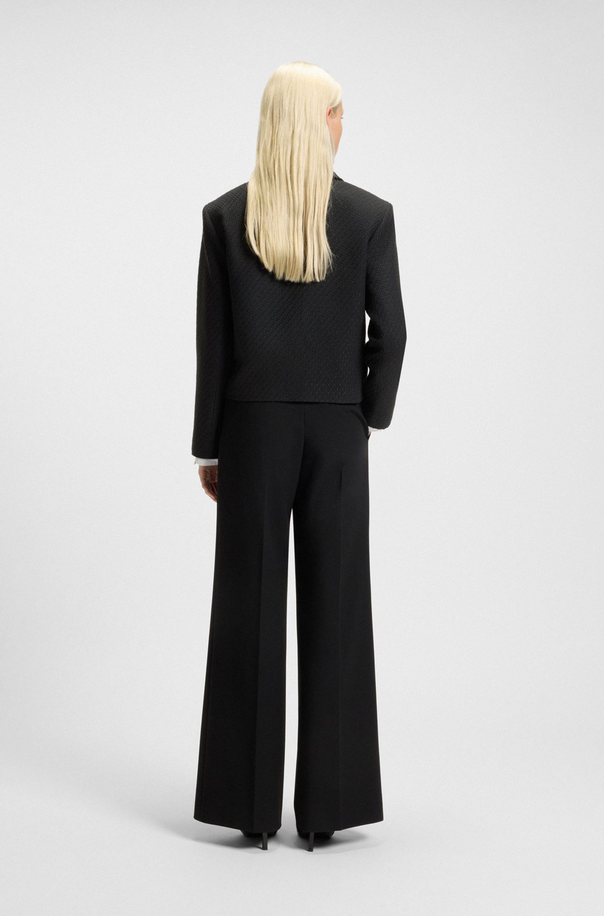 REGULAR-FIT BLAZER IN SOFT BOUCLÉ - 4