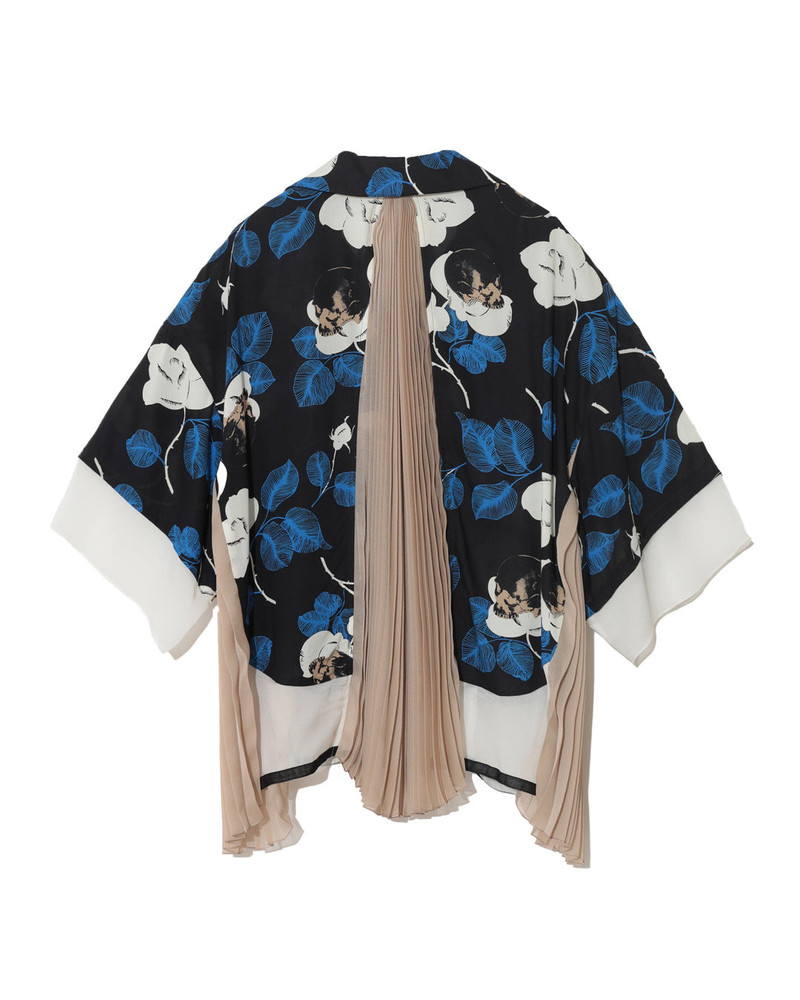 UNDERCOVER Printed Blouse With Pleat Inserts outlook