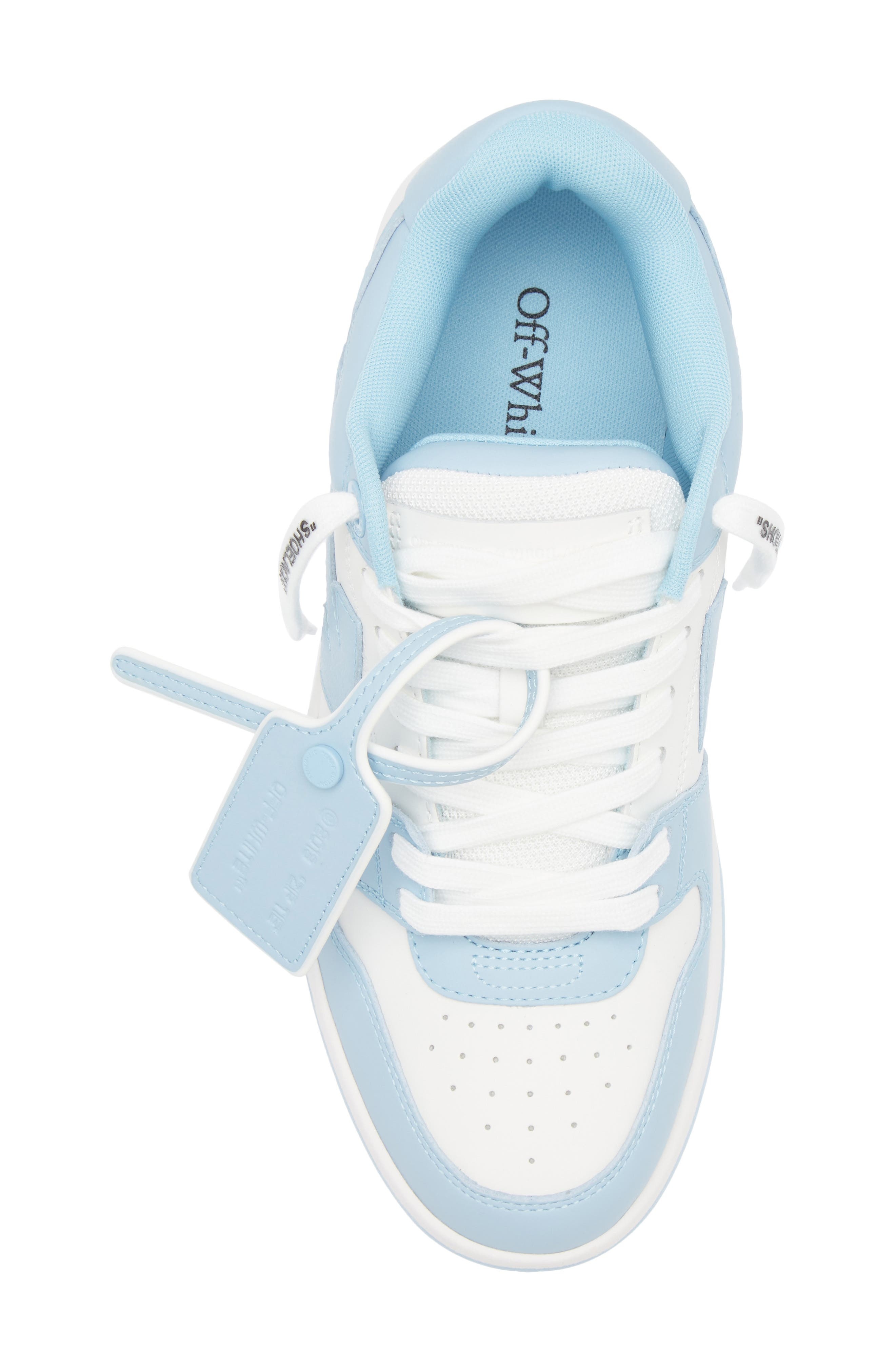 Off-White Out of Office Low Top Sneaker in White/Light Blue at Nordstrom - 5
