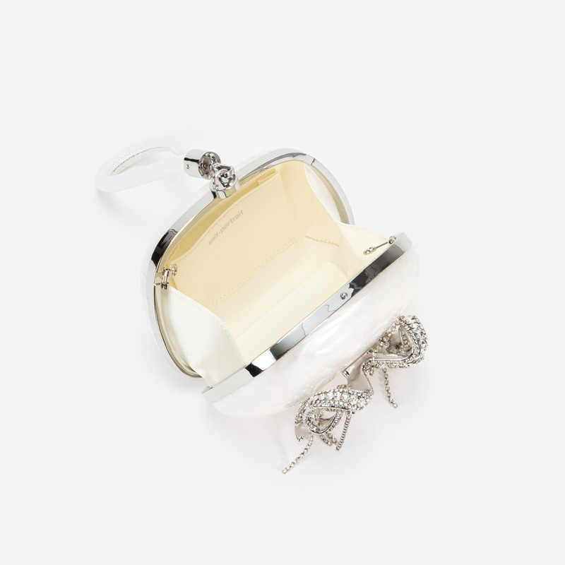 self-portrait Pearl Top Handle Clutch Bag outlook