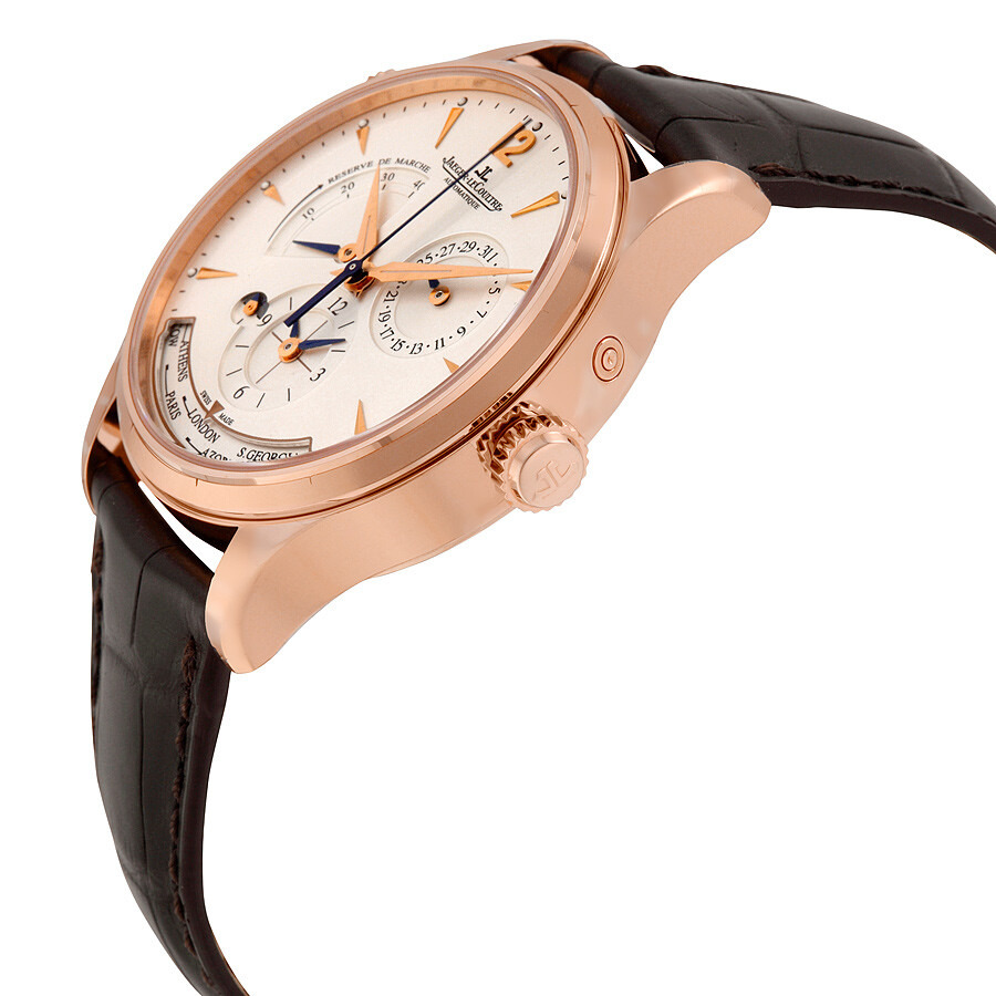 Jaeger LeCoultre Master Control Geographic Automatic Silver Dial 18kt Pink Gold Men's Watch Q1422521 - 2