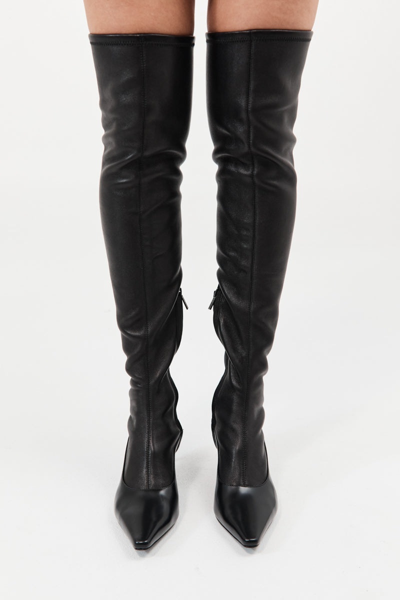 Sock High Boot - Black - 5
