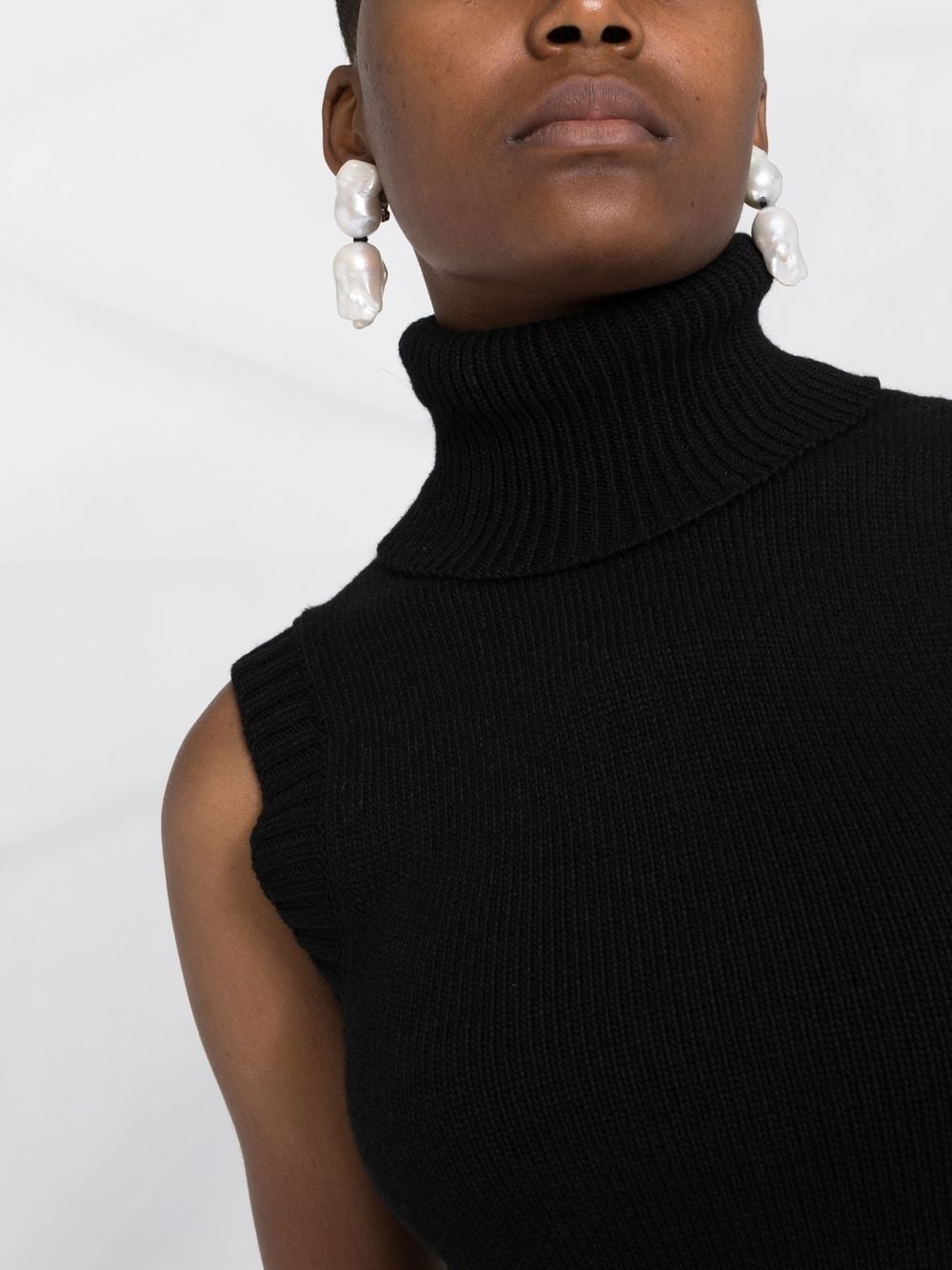 knitted peplum top - 3