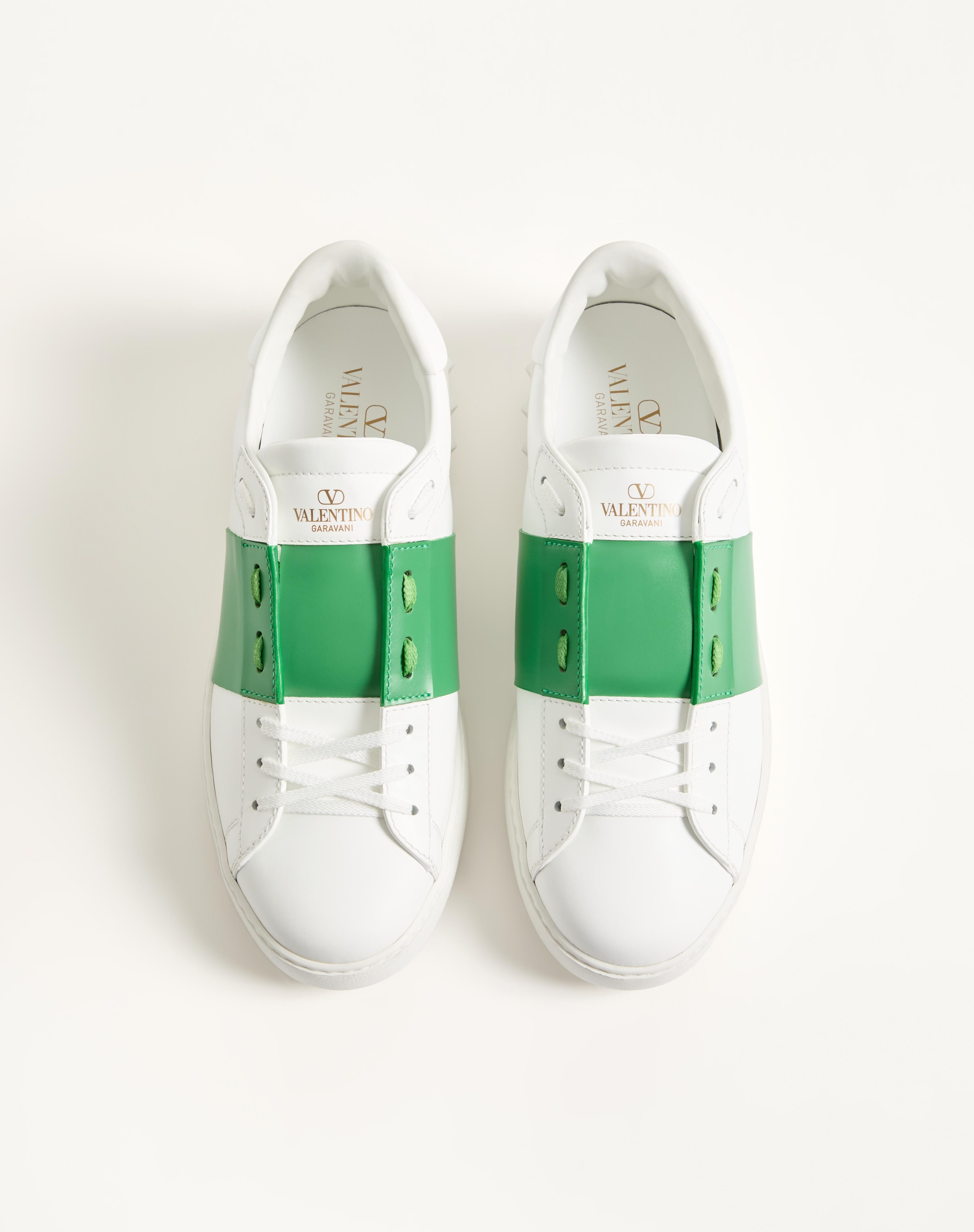 CALFSKIN OPEN SNEAKER - 5