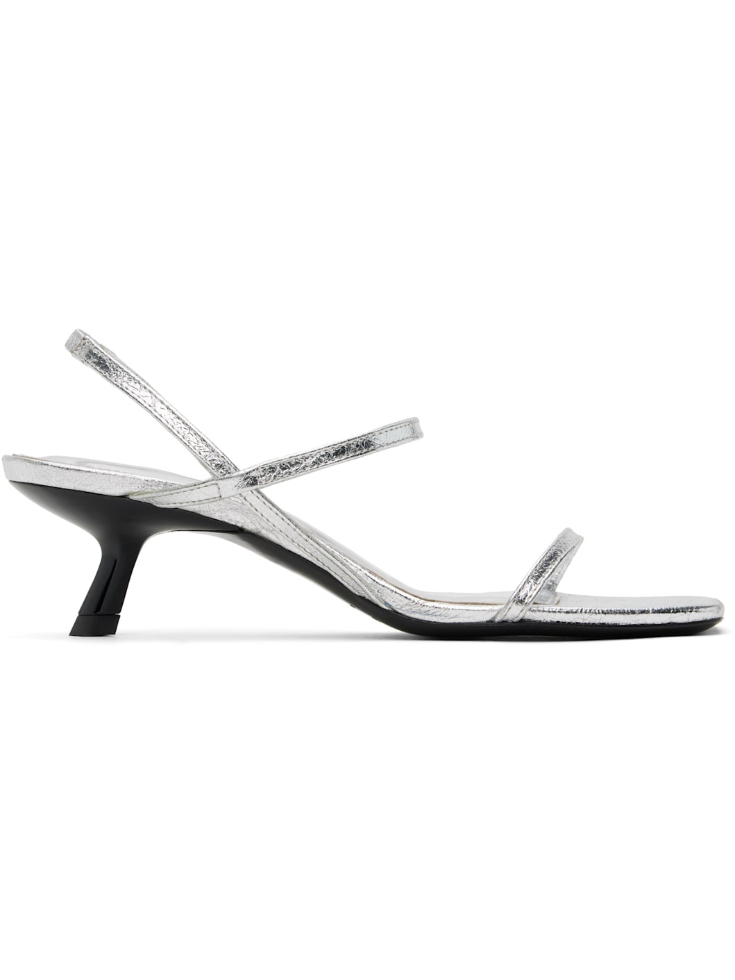 Silver Hilda Heeled Sandals - 1