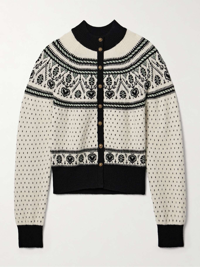 Marc intarsia cashmere-blend 카디건 - 1