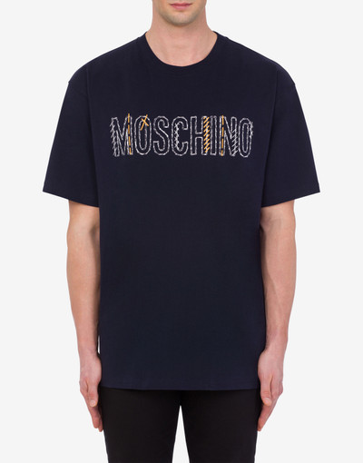 Moschino STITCHING LOGO ORGANIC JERSEY T-SHIRT outlook