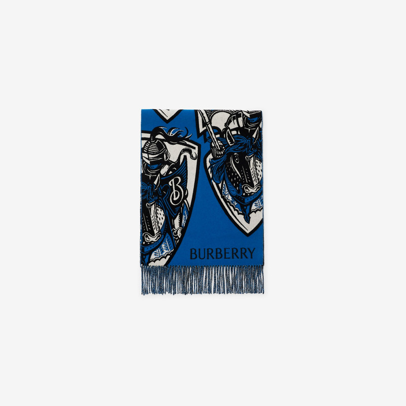 Charging Knight Wool Cashmere Scarf 7