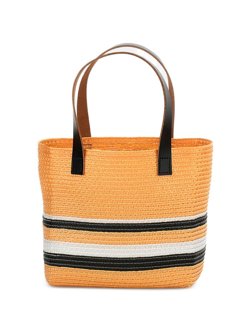 Plan C woven logo-patch shoulder bag outlook