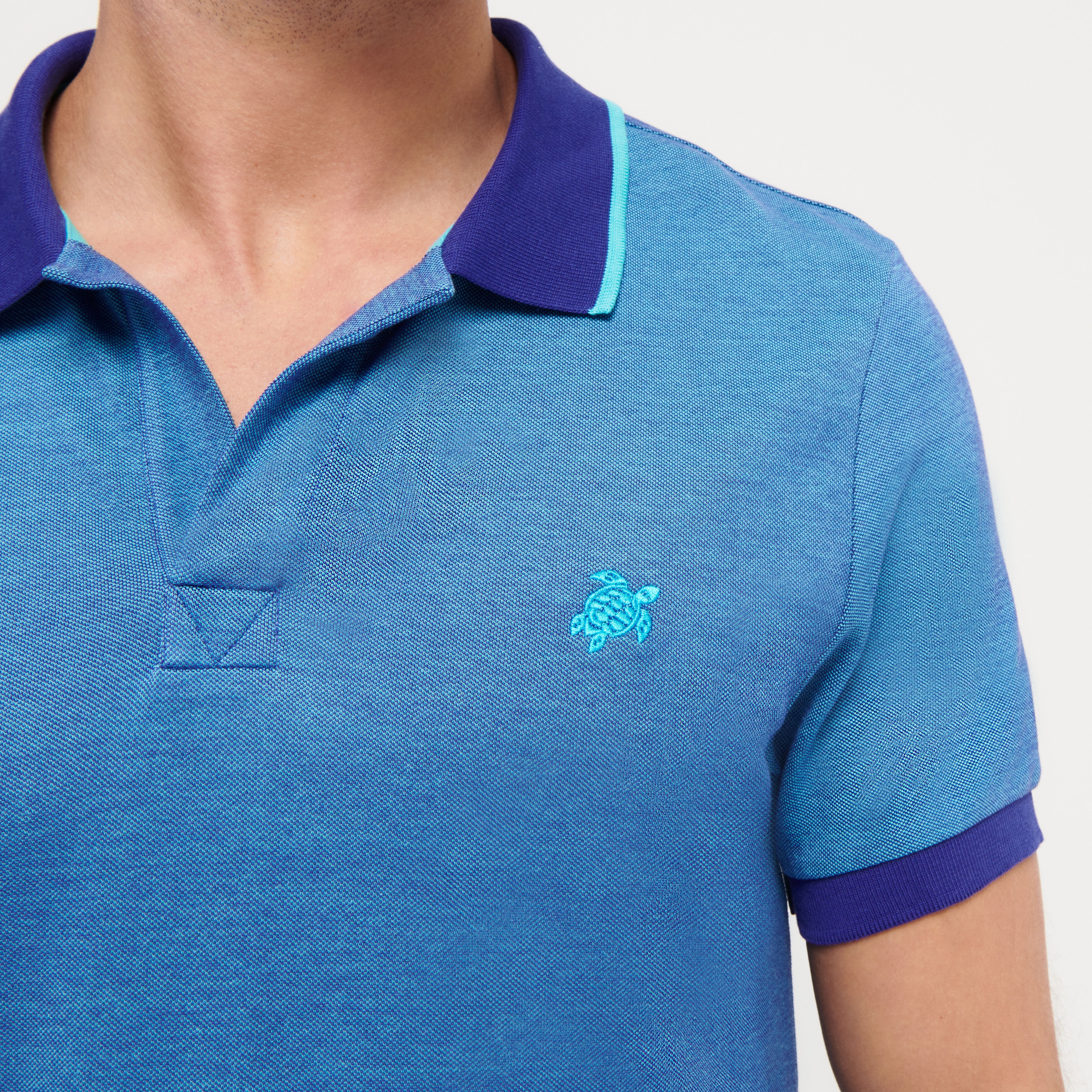 Men Changing Cotton Pique Polo Shirt Solid - 5