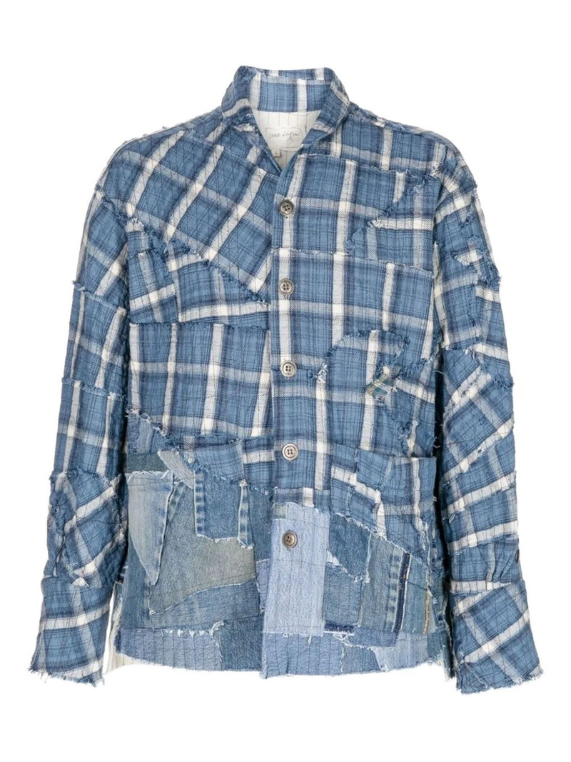 patchwork 체크 셔츠 1
