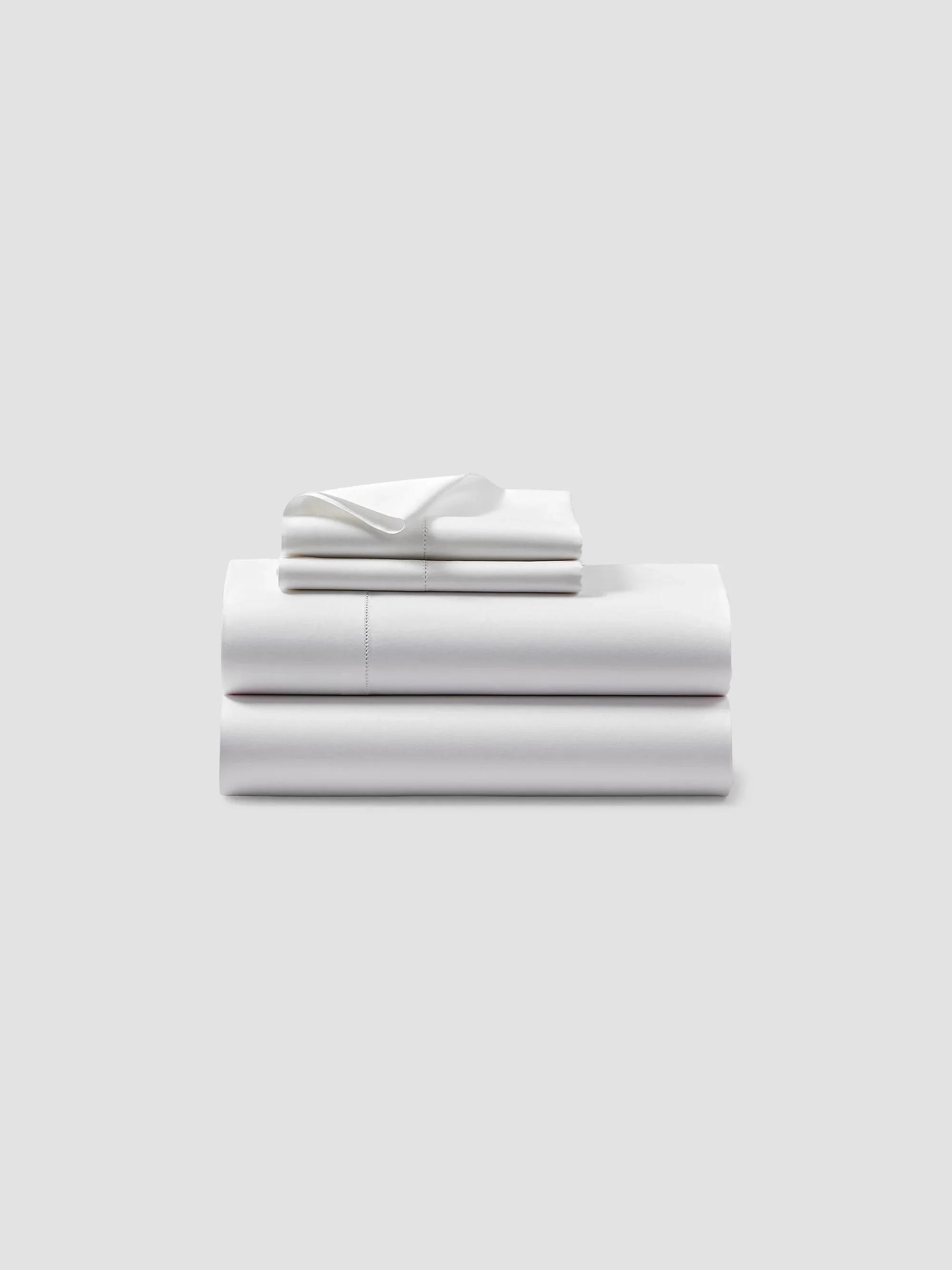 Organic Sateen 624-Thread Count Sheet & Pillowcase Collection - White - 1