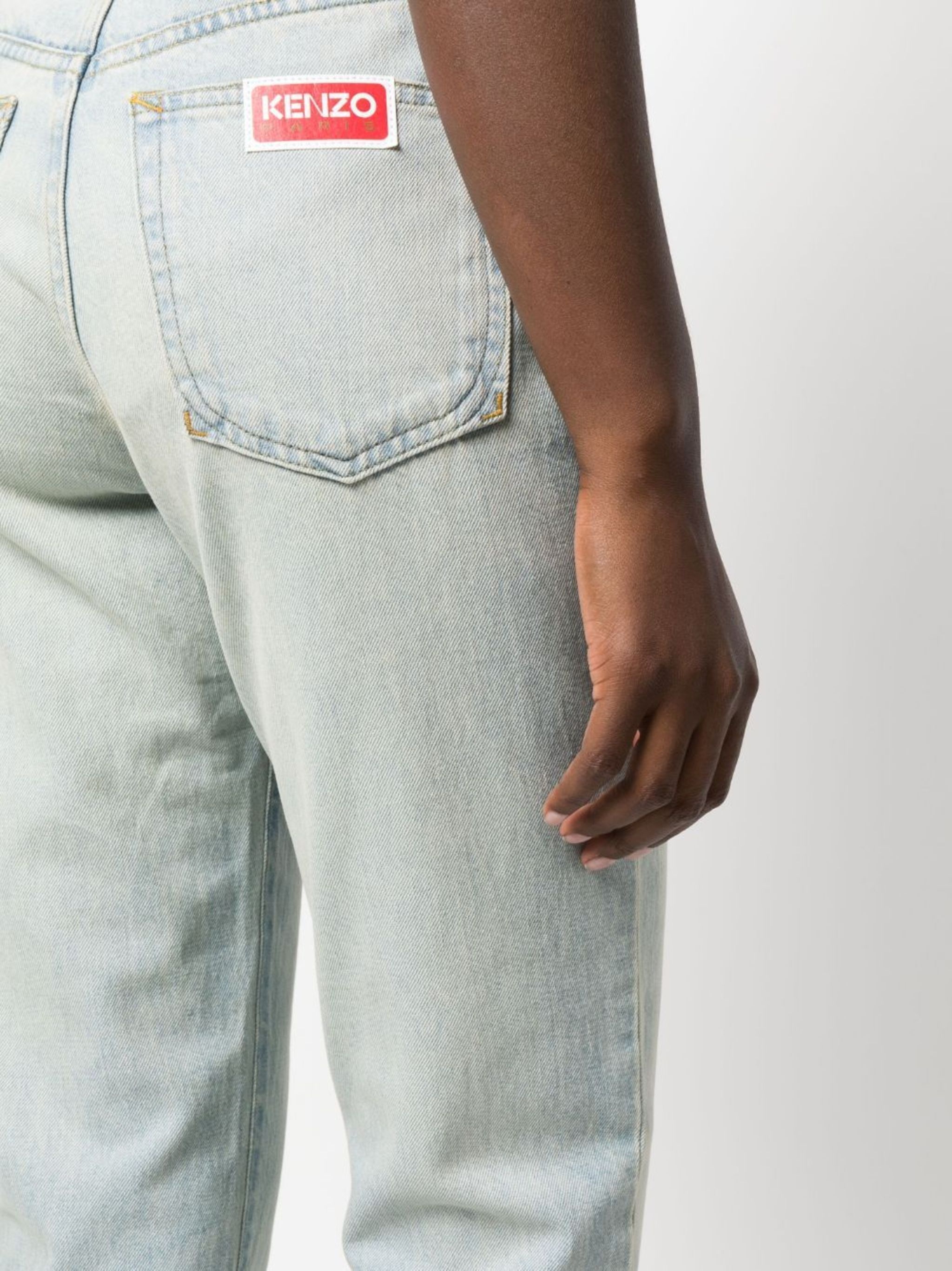 Japanese high-waisted straight-leg jeans - 5