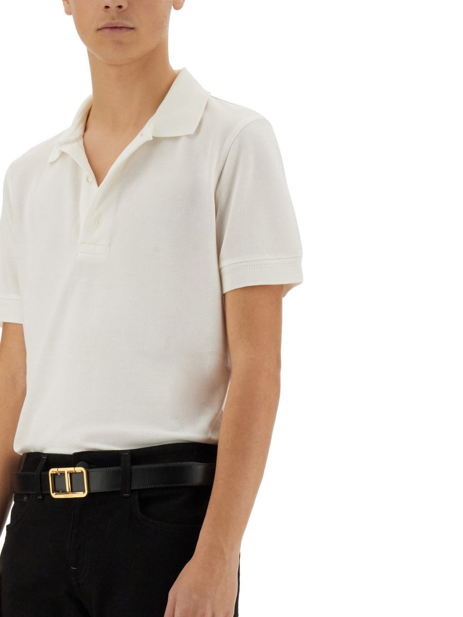 Tom Ford Men Piquet Polo - 4