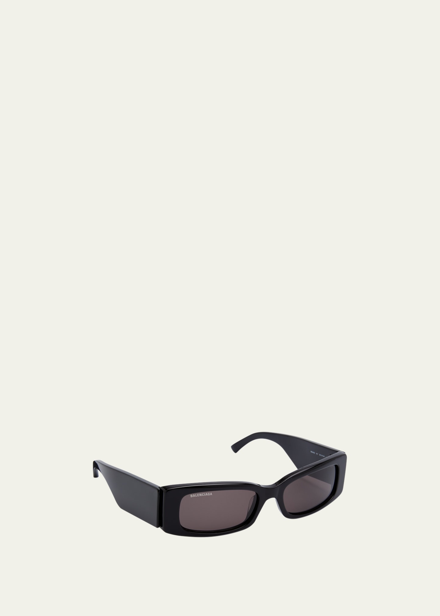 Men's Maxi Logo Recycled Acetate Rectangle Sunglasses - 1