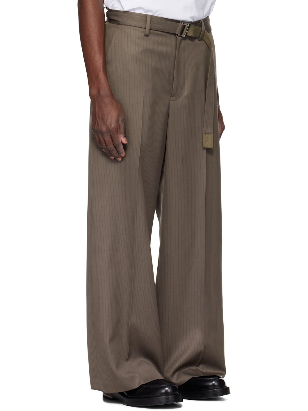 Sacai Doeskin Pants 25-03633M TAUPEサイズ1 Sacai Doeskin Pants 25-03633M TAUPEサイズ1 - メルカリ