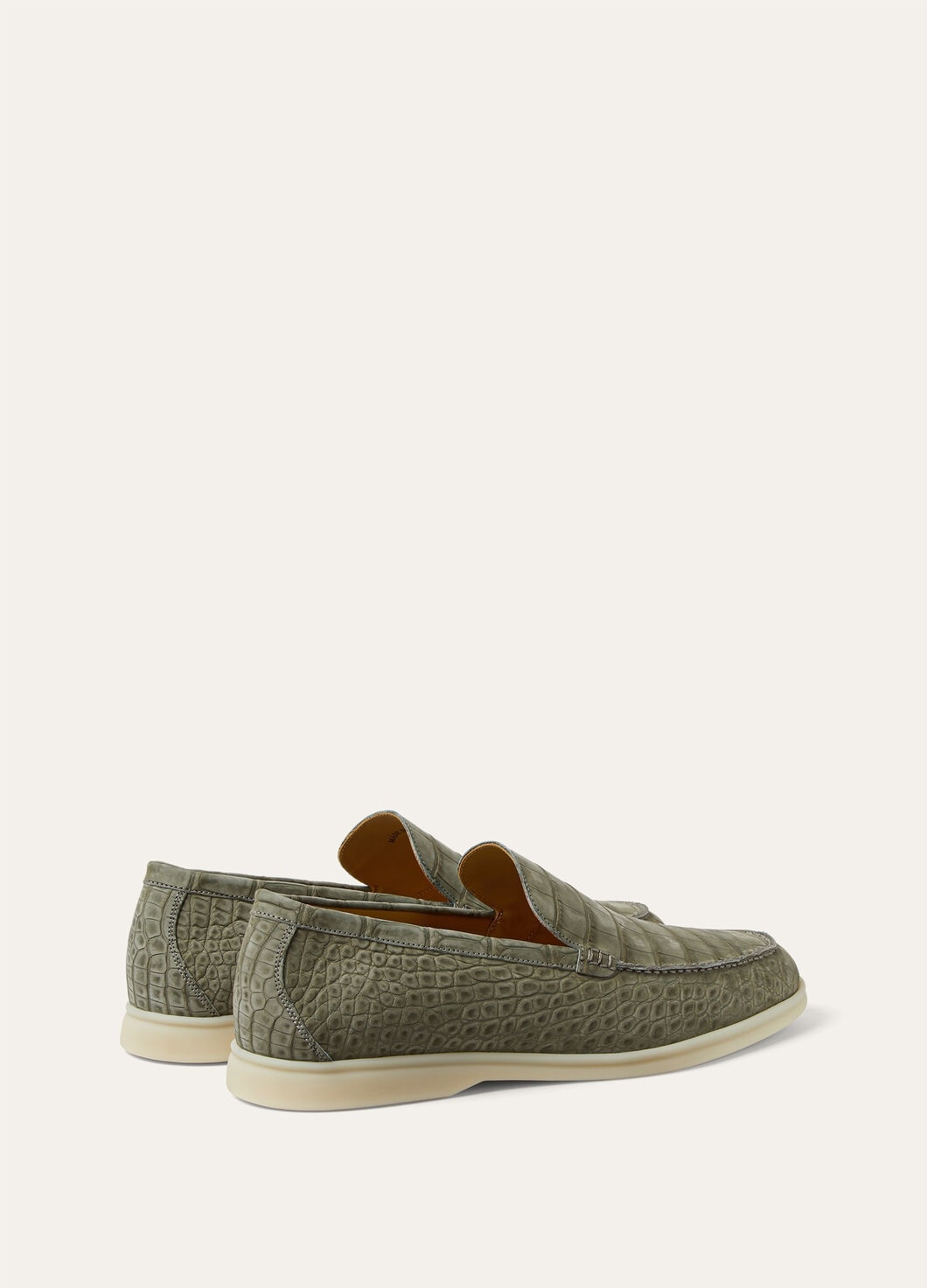 Summer Walk Nabuk Alligator Moccasin - 3