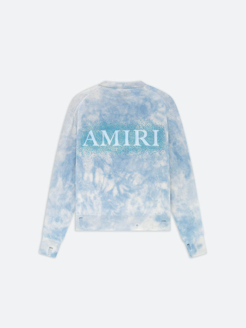 AMIRI CRYSTAL CREWNECK- Ashley Blue outlook