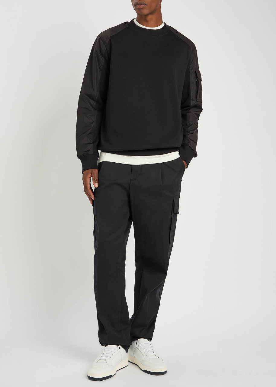 Moncler Felpa Cotton-blend and Shell Sweatshirt - 4