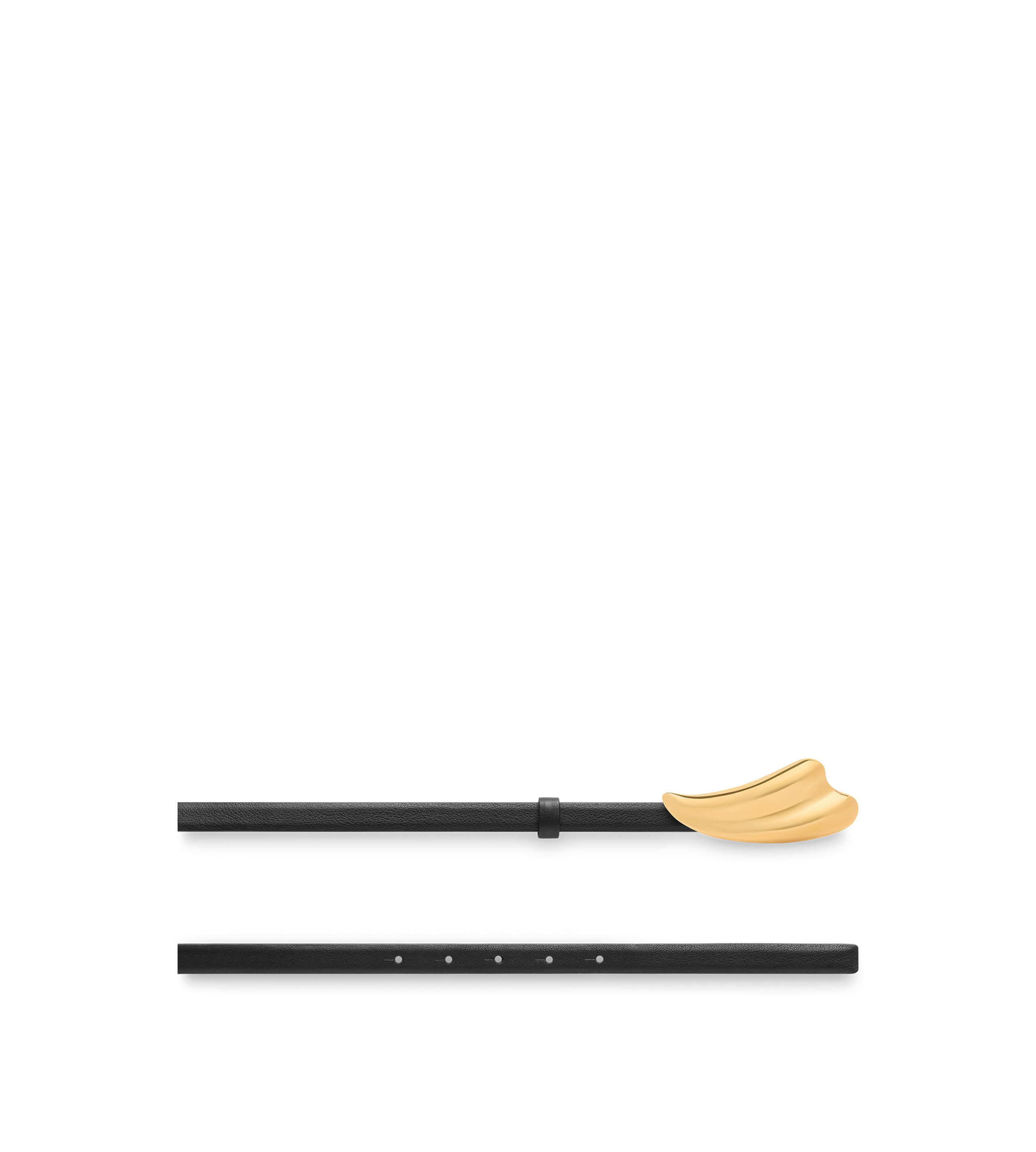 NATURAL GRAIN LEATHER LIZA BELT - 2