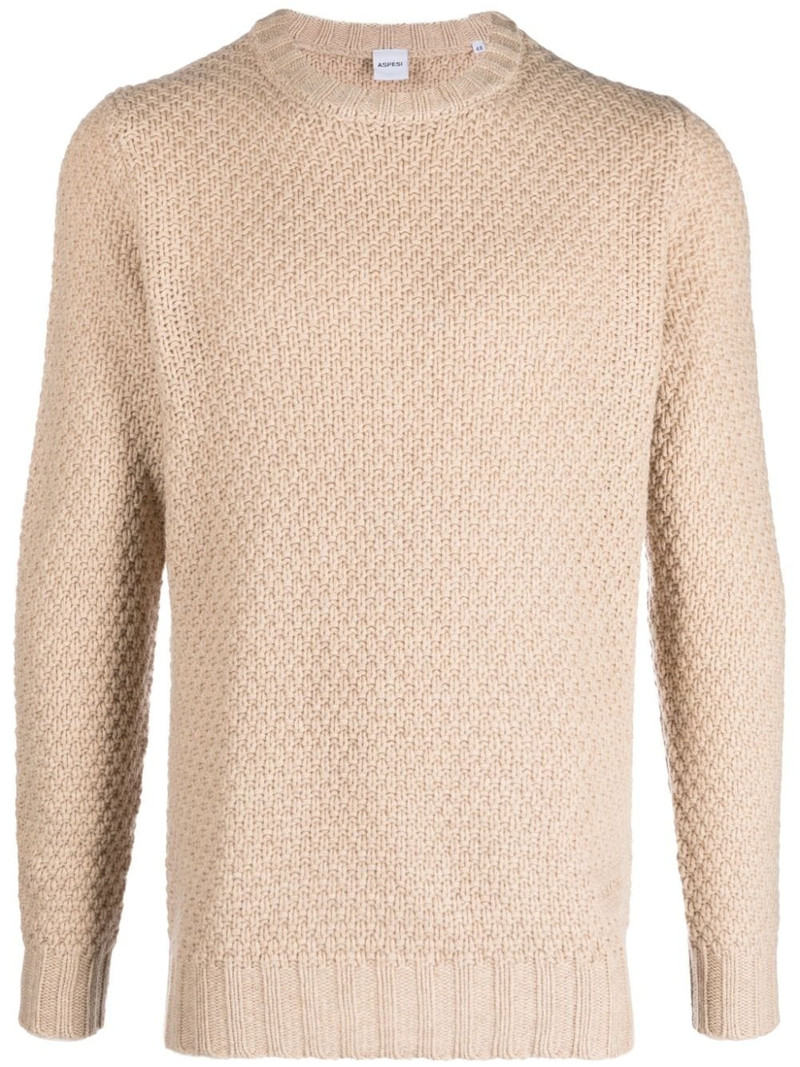 chunky-knit wool jumper 1