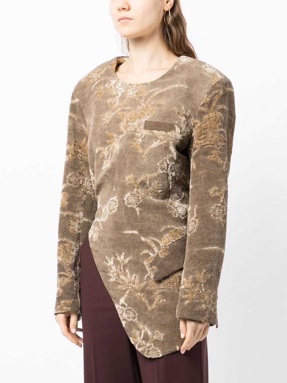 Karaoke cut-out long-sleeve top - 3