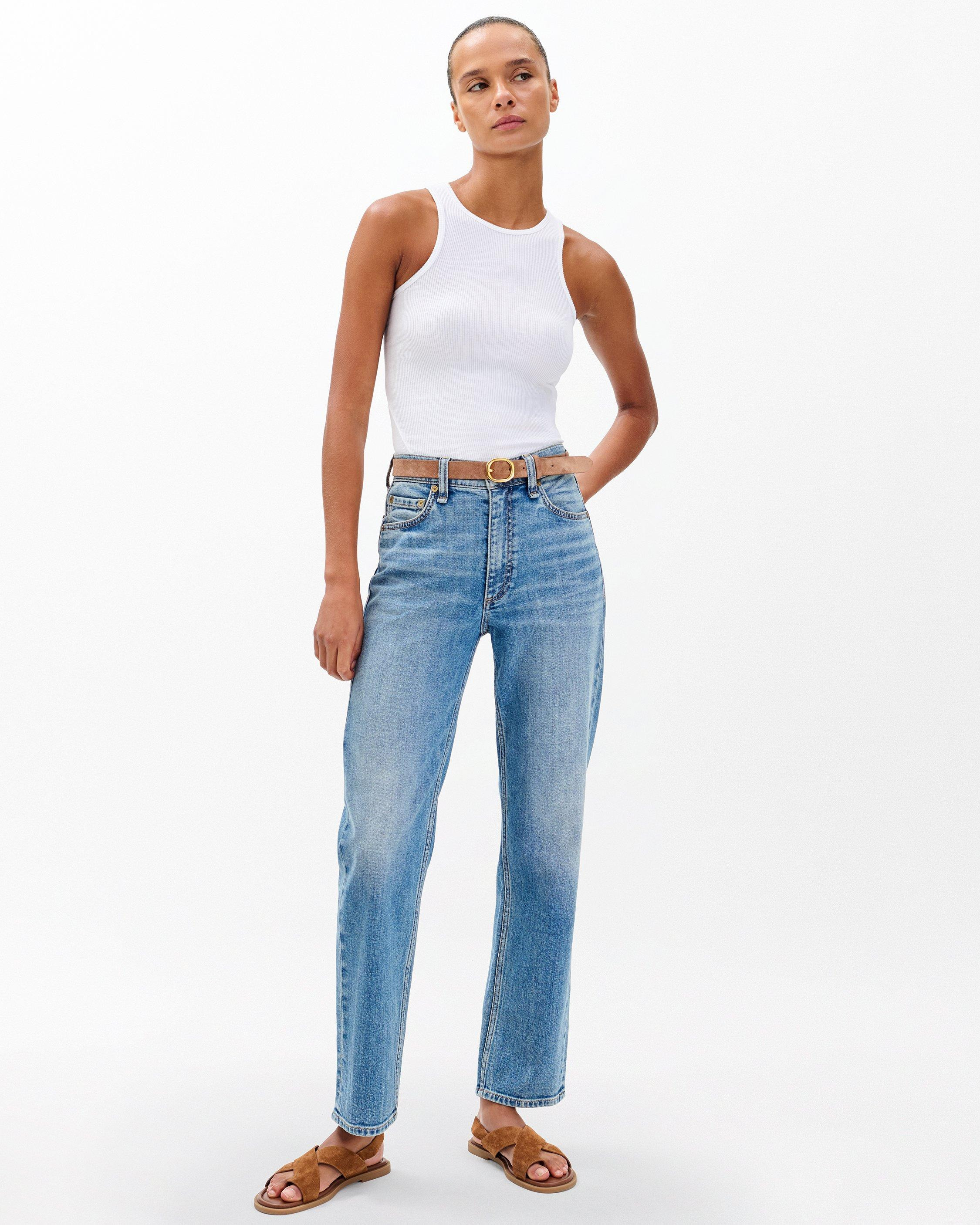 Harlow Ankle Straight Jeans
Vintage Stretch in Orian - 4