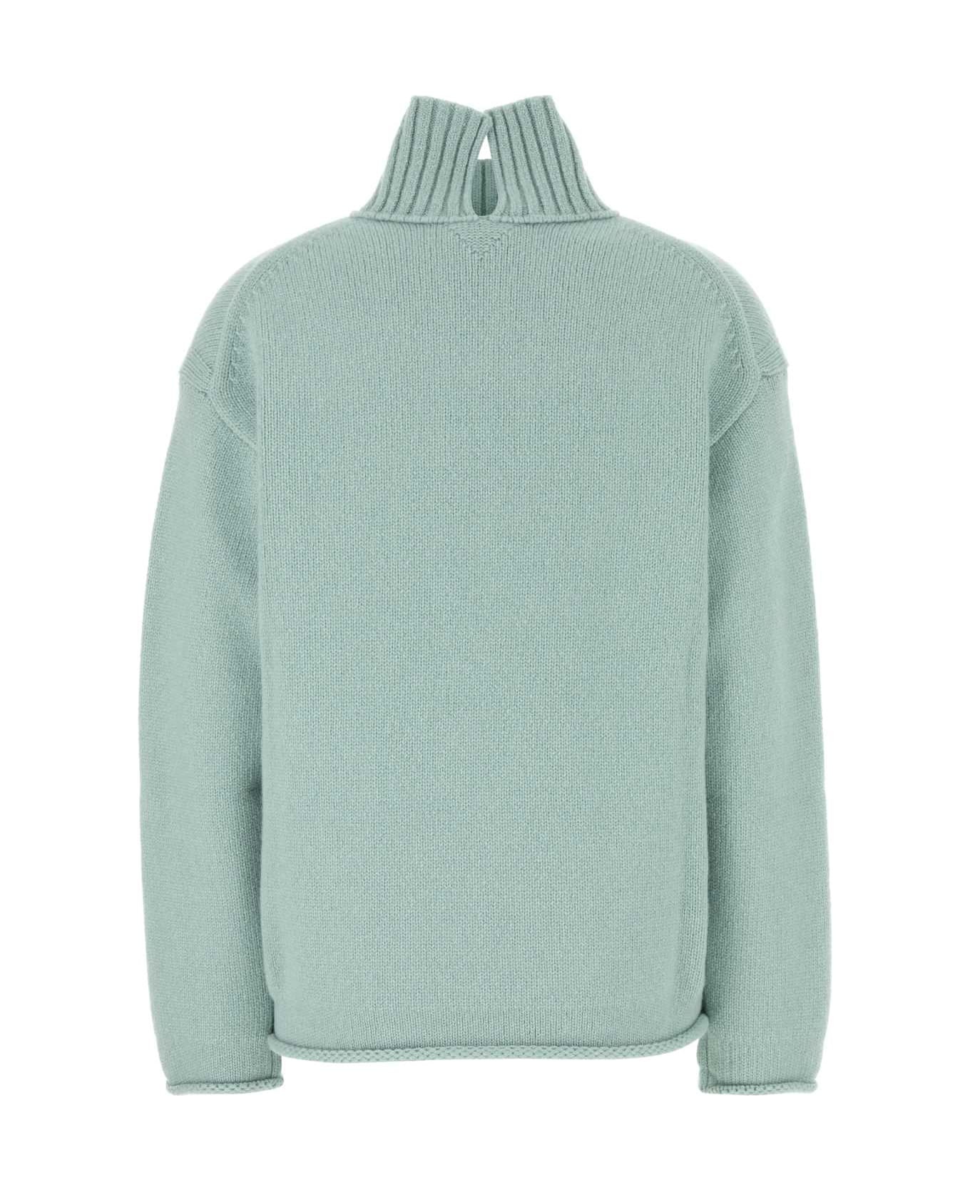Sea Green Cashmere Sweater - 2