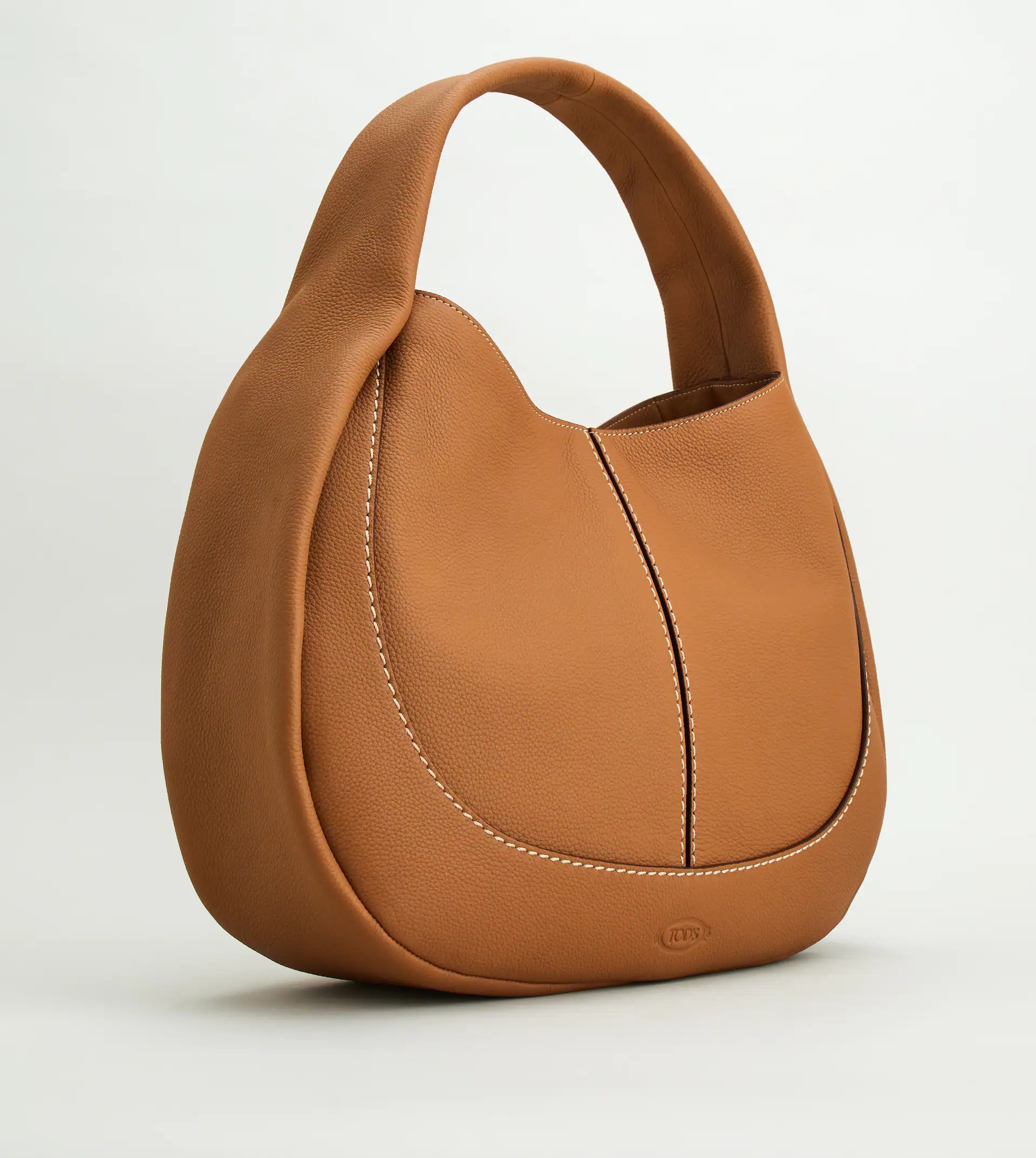 TOD'S SHIRT HOBO BAG  LARGE - BROWN - 3