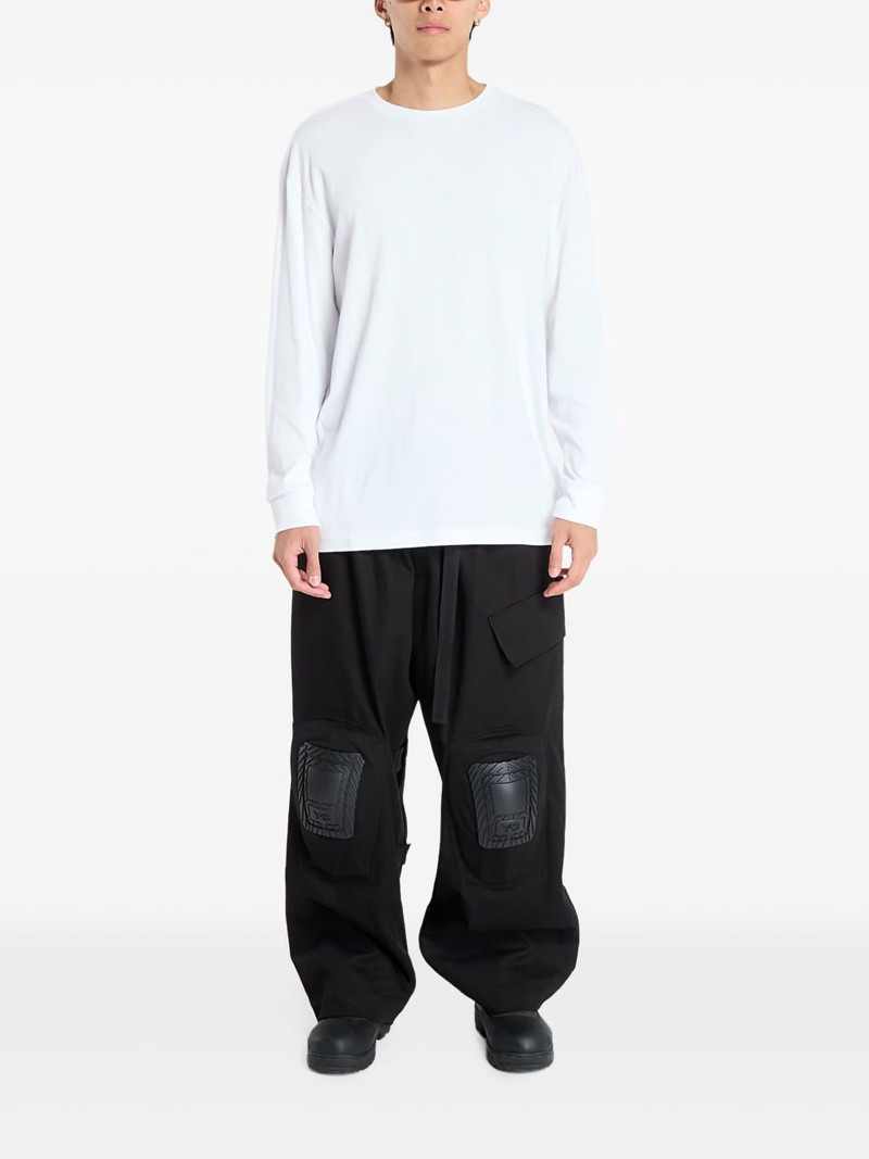 Y-3 Prt knee-patch cargo trousers outlook