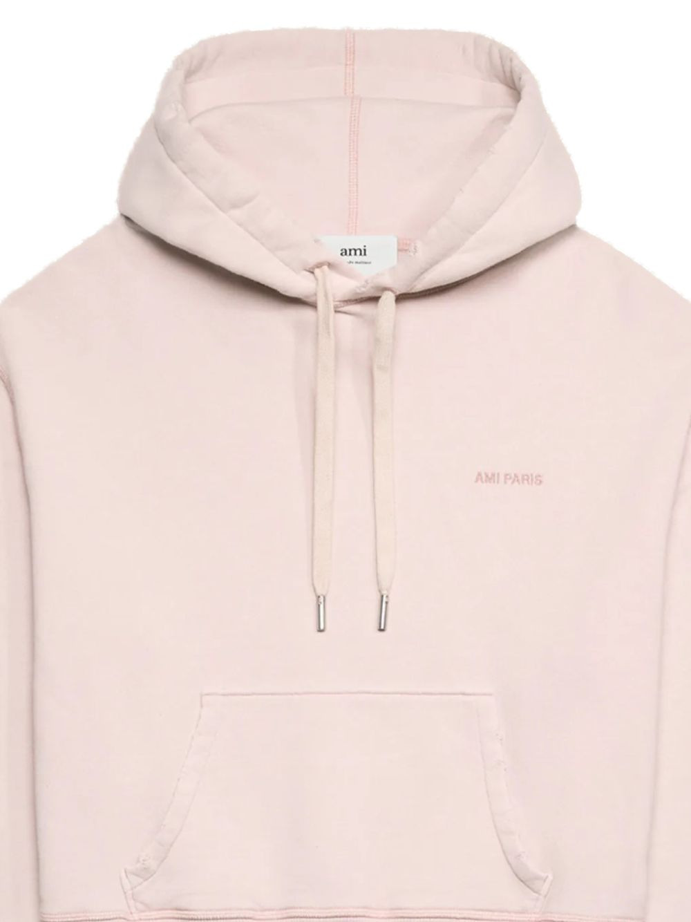 logo-embroidered cotton hoodie - 2