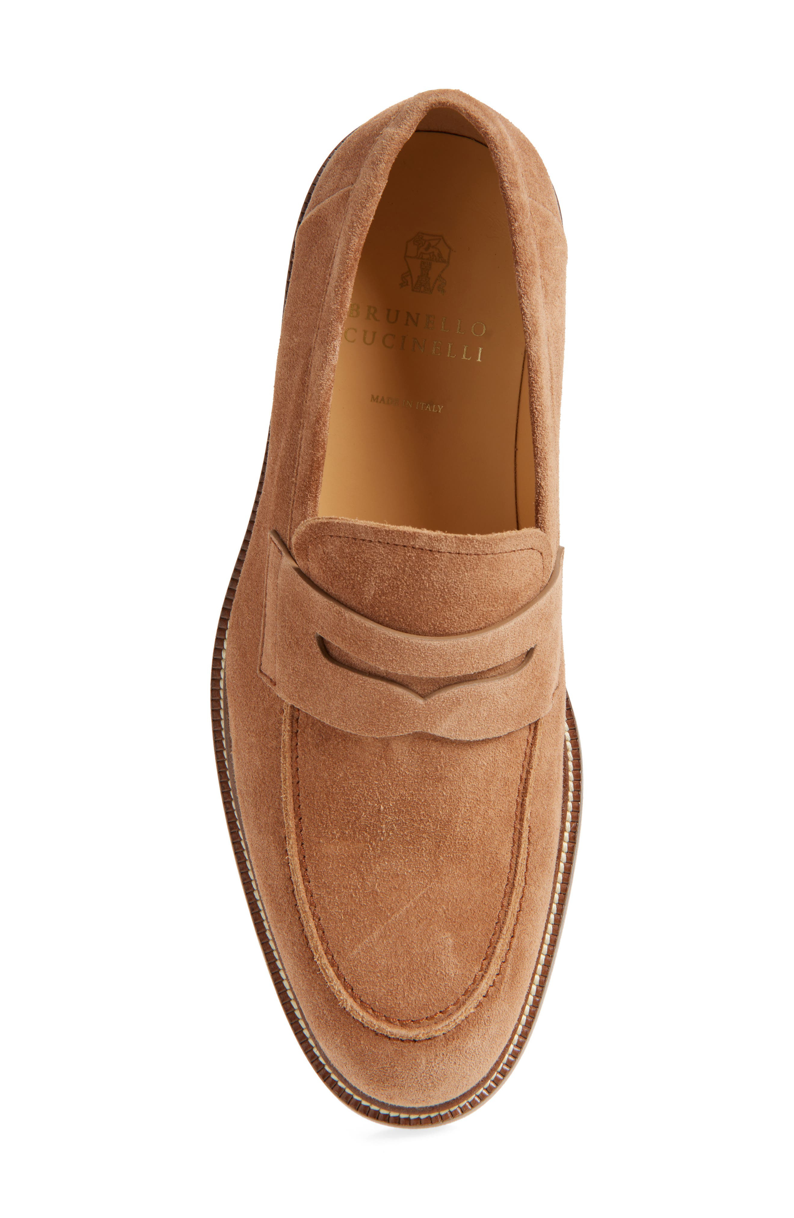 Brunello Cucinelli Penny Loafer in Nut at Nordstrom - 5
