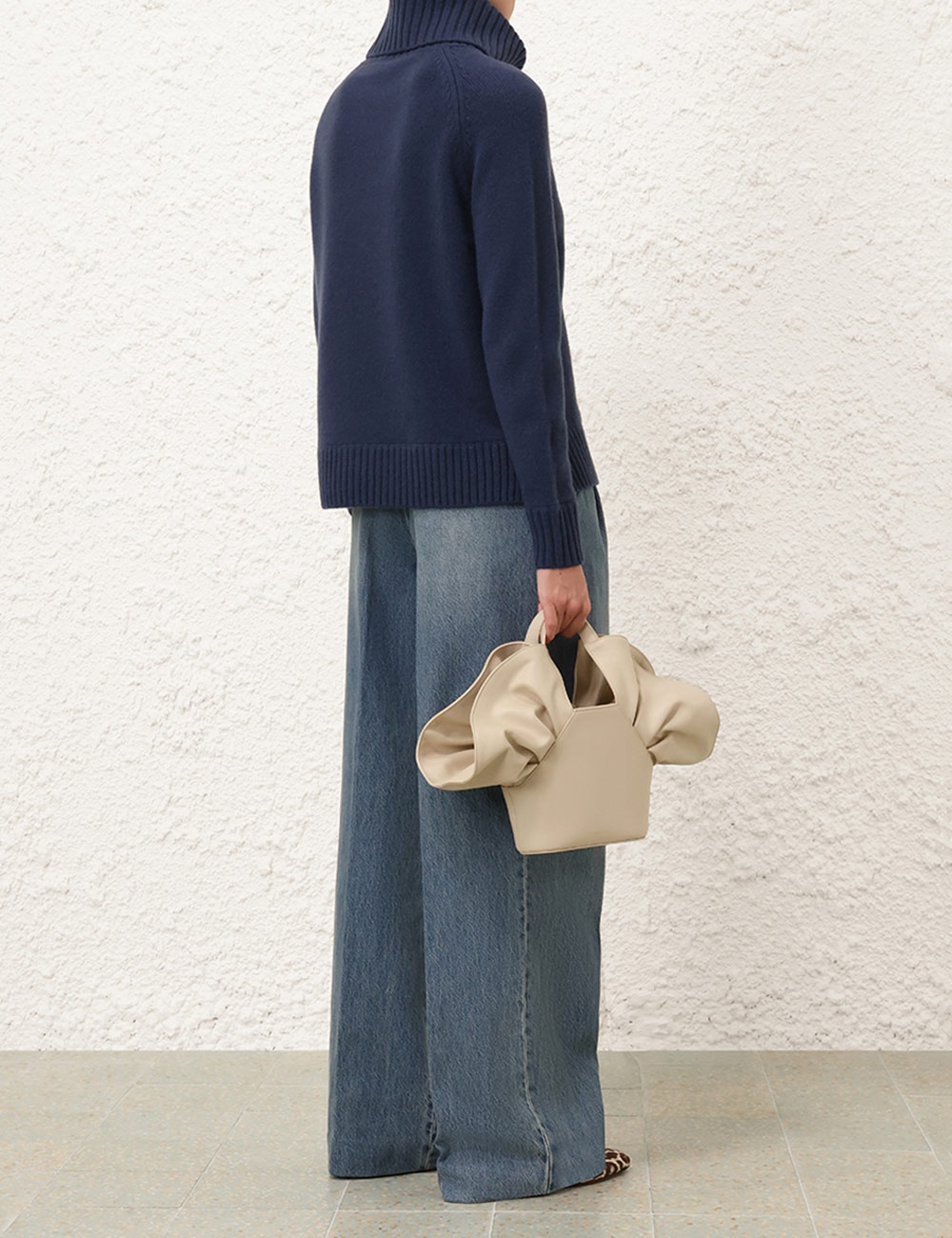 FUNNEL NECK SWEATER - 4