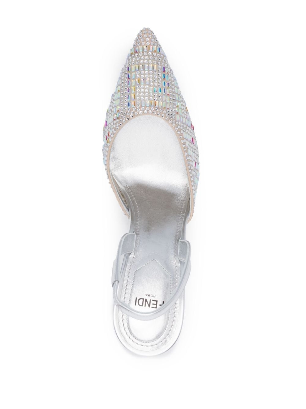 crystal-embellished 100mm leather pumps - 4