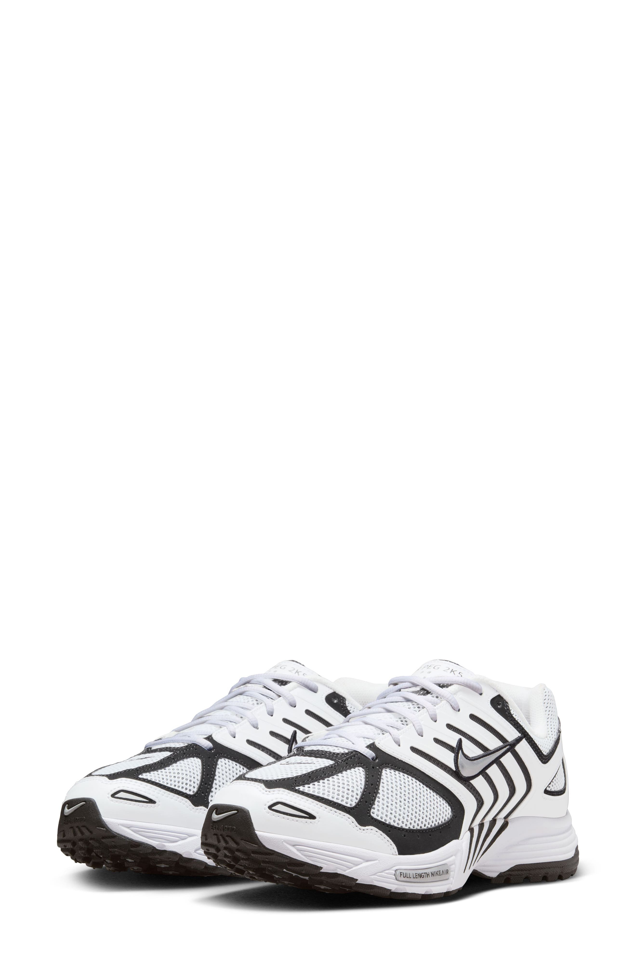Nike Air Pegasus 2K5 Sneaker in White/Metallic Silver/Black at Nordstrom - 1