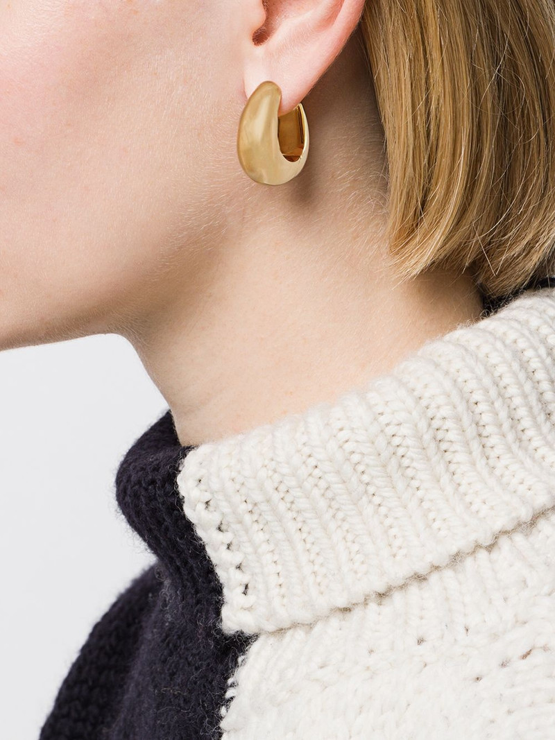TOM WOOD large Ice hoop earrings outlook
