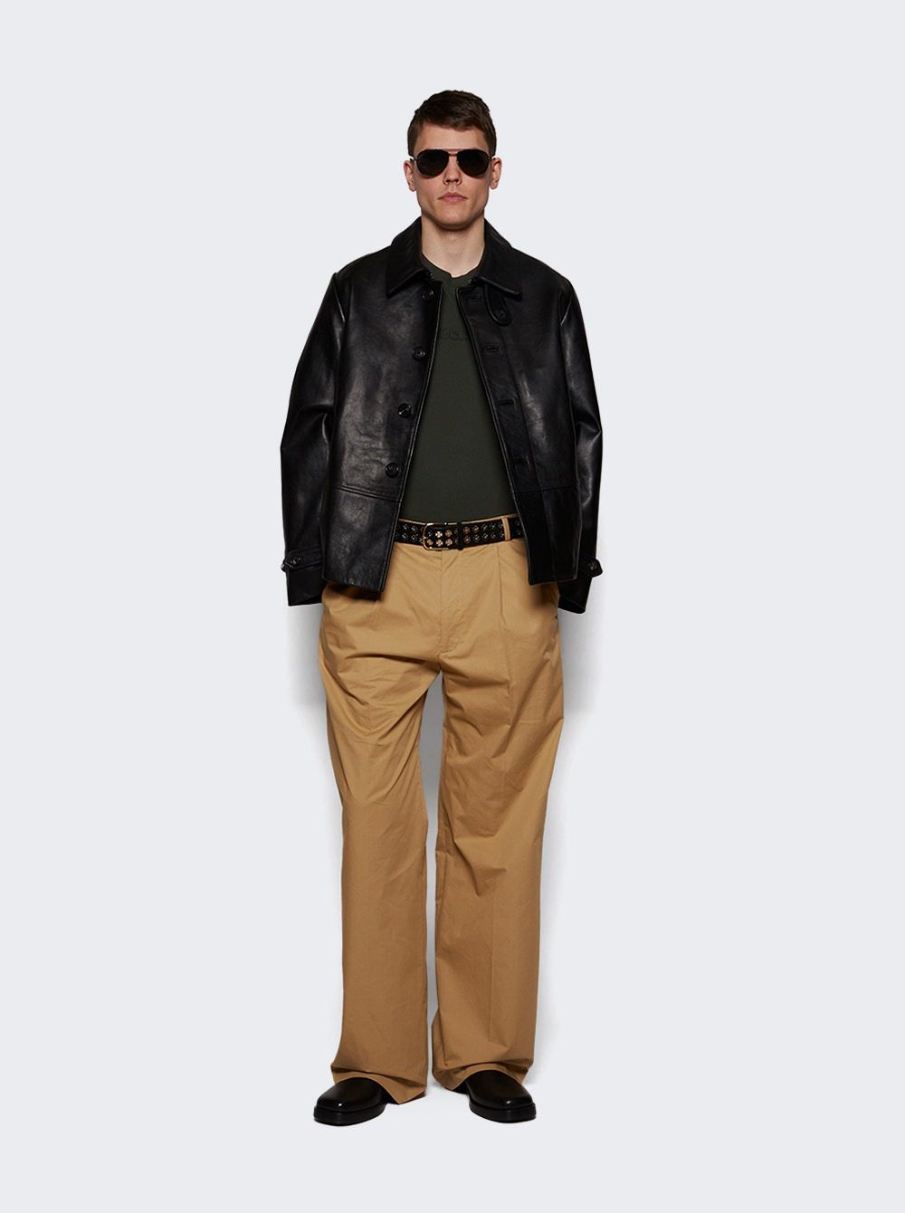 Cropped Continental Coat Black - 5